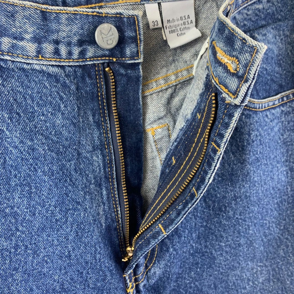 Calvin Klein × Vintage Vintage CALVIN KLEIN Straight cut blue jeans Size US 33 - 13 Thumbnail