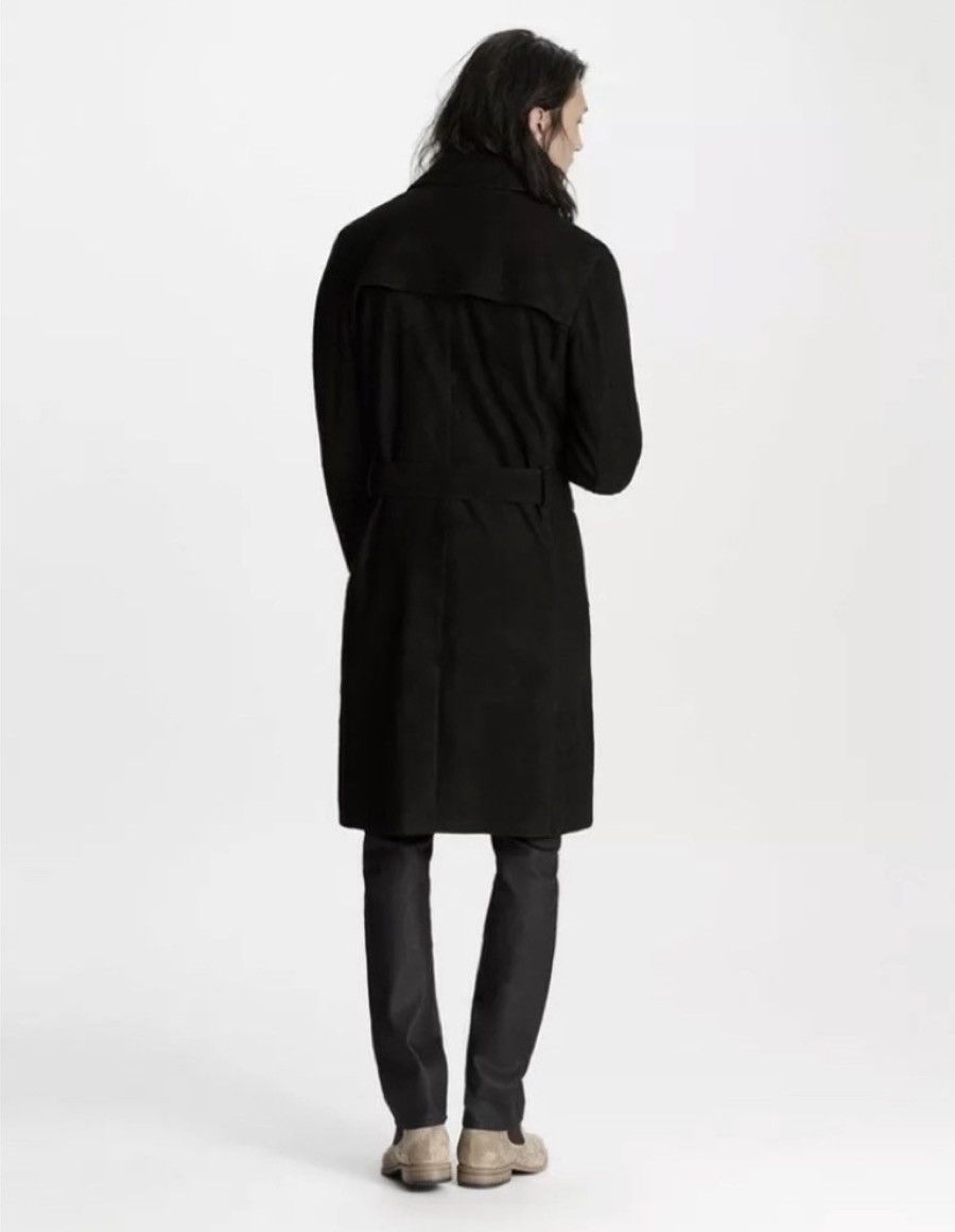 John Varvatos Suede Trench Coat EU 58 USA 48 Size US XXL / EU 58 / 5 - 4 Thumbnail