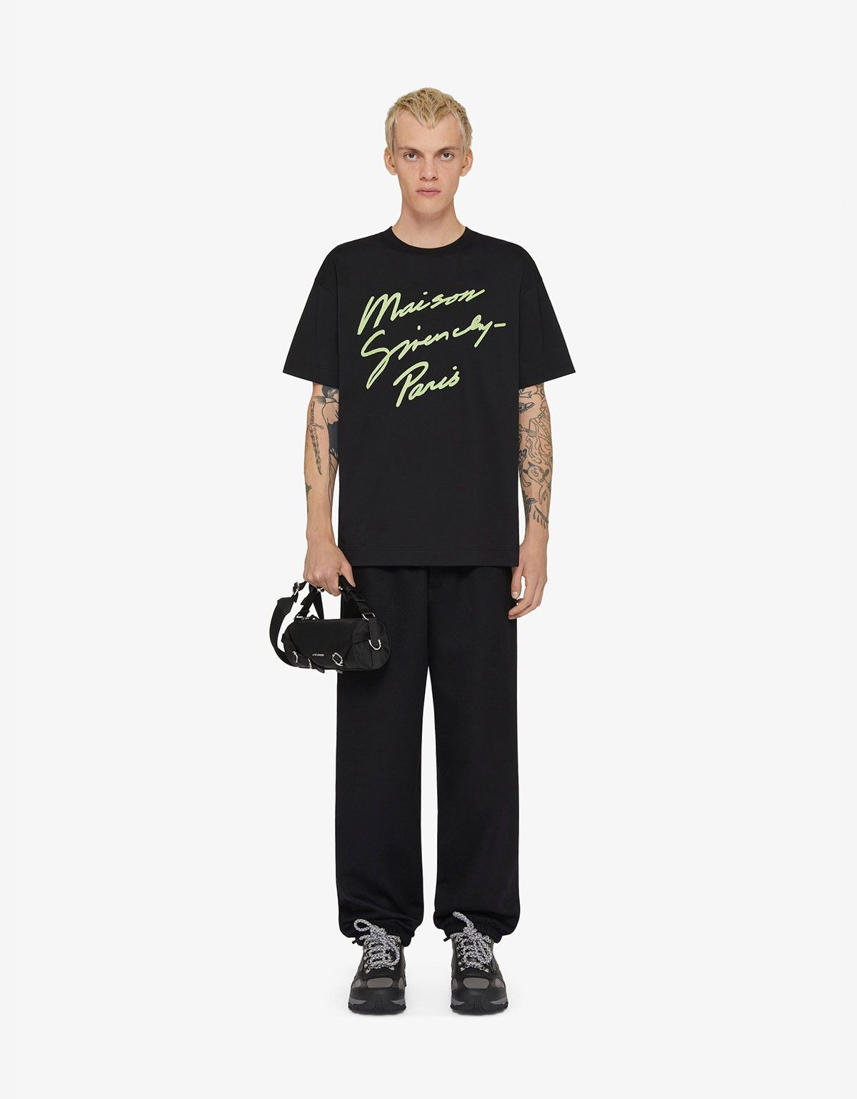 Givenchy Givenchy Black Maison Givenchy Print T-Shirt Size US M / EU 48-50 / 2 - 2 Thumbnail