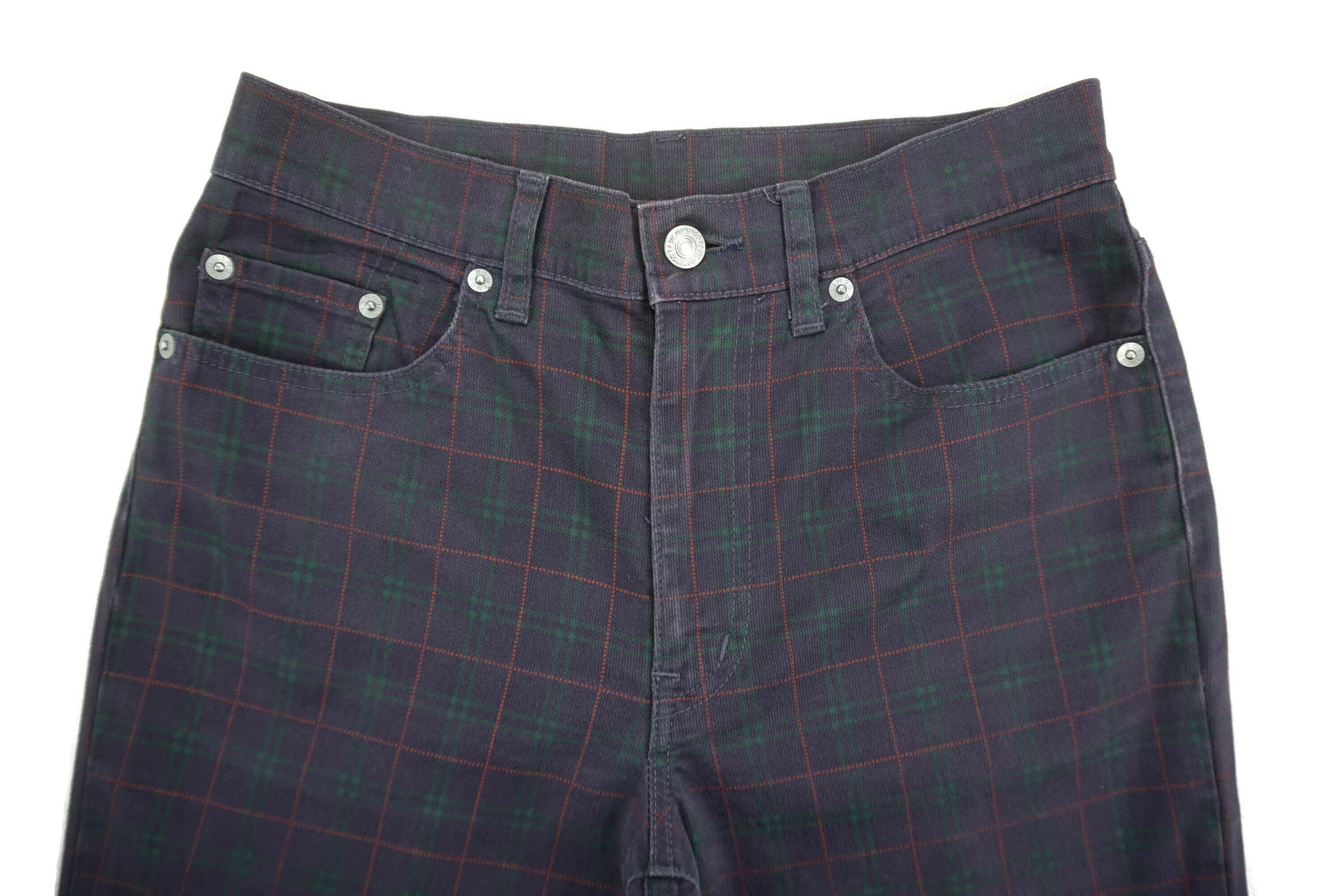 Japanese Brand Domingo Jeans fit W27xL32 Tartan Denim Made in Japan Size 27" / US 4 / IT 40 - 3 Thumbnail