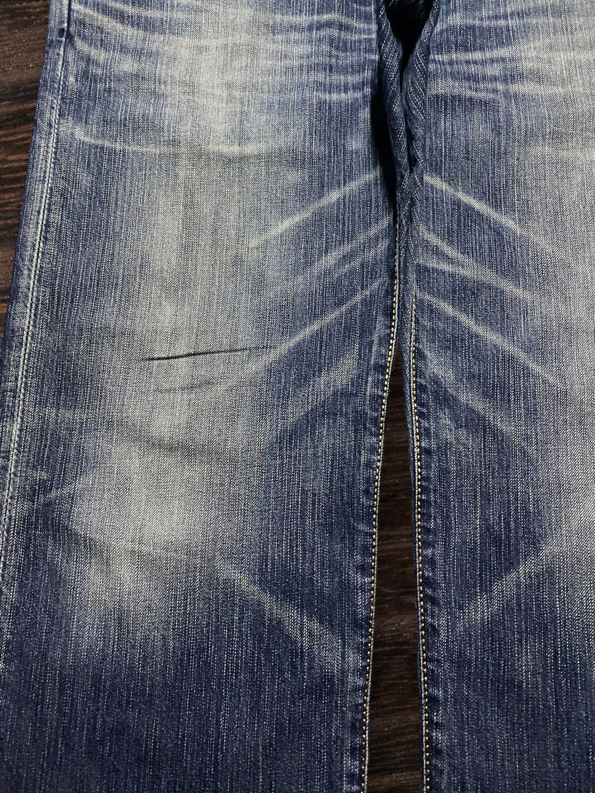 Junya Watanabe Vintage Japanese Brand Edwin 424XV Heavy Faded Baggy Jeans Size US 37 - 7 Thumbnail