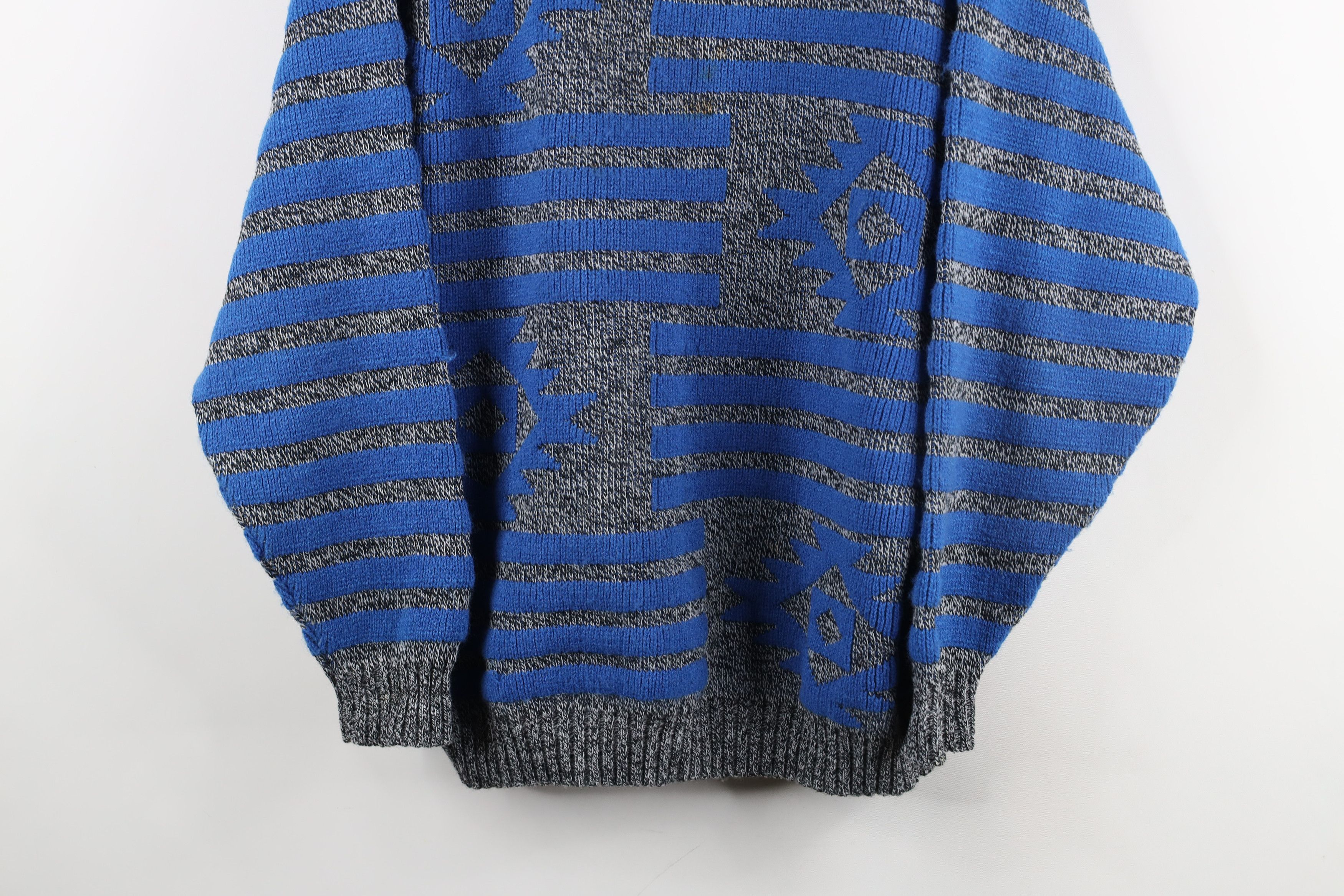 Vintage Vintage 90s Streetwear Fiesta Geometric Knit Sweater USA Size US S / EU 44-46 / 1 - 3 Thumbnail
