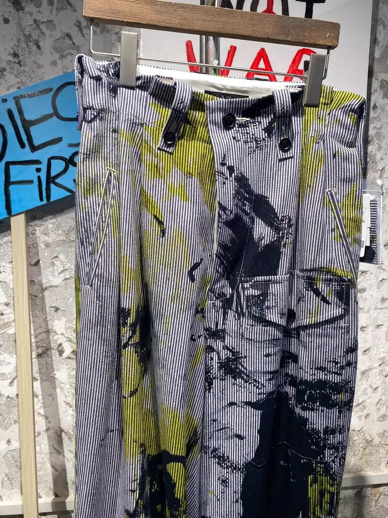 Y's Y's size 1 Graffiti Straight Leg Pants Size US 28 / EU 44 - 2 Thumbnail