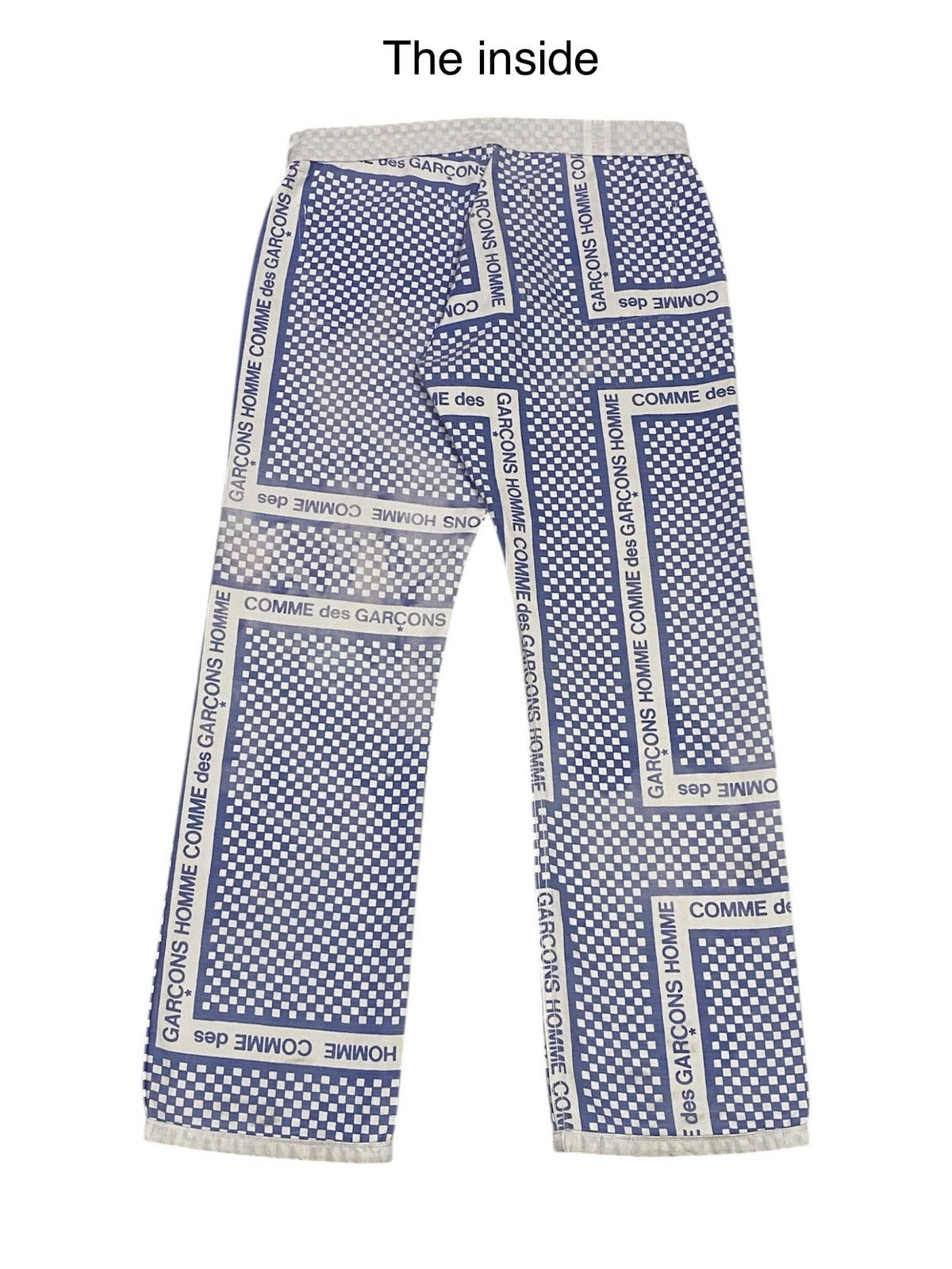 Comme des Garcons Homme Comme Des Garçons Homme AD2003 Chekerboard Denim Pants Size US 33 - 6 Thumbnail