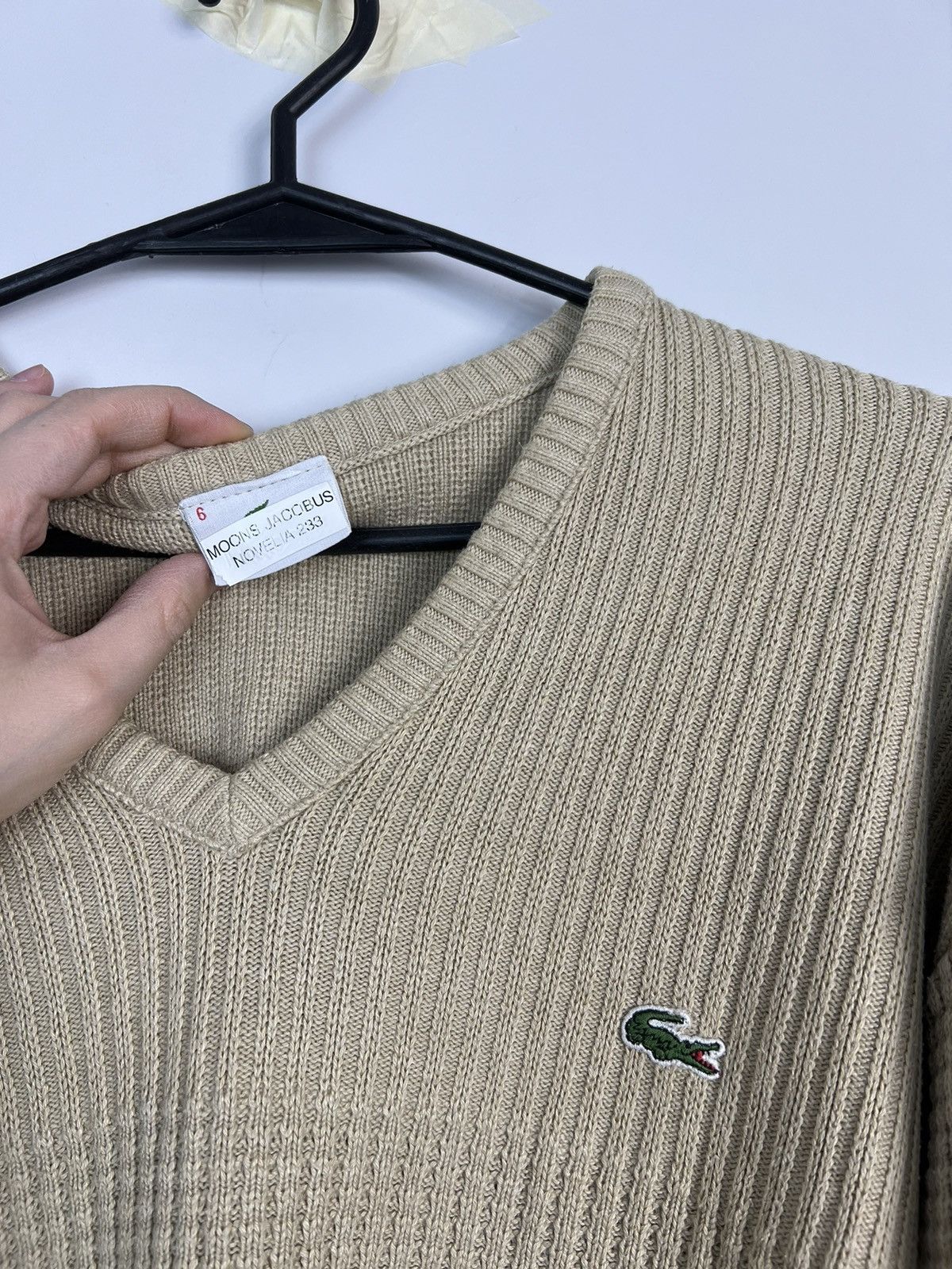 Lacoste × Vintage Sweater Lacoste Vintage Small Logo Cotton Size US L / EU 52-54 / 3 - 4 Thumbnail