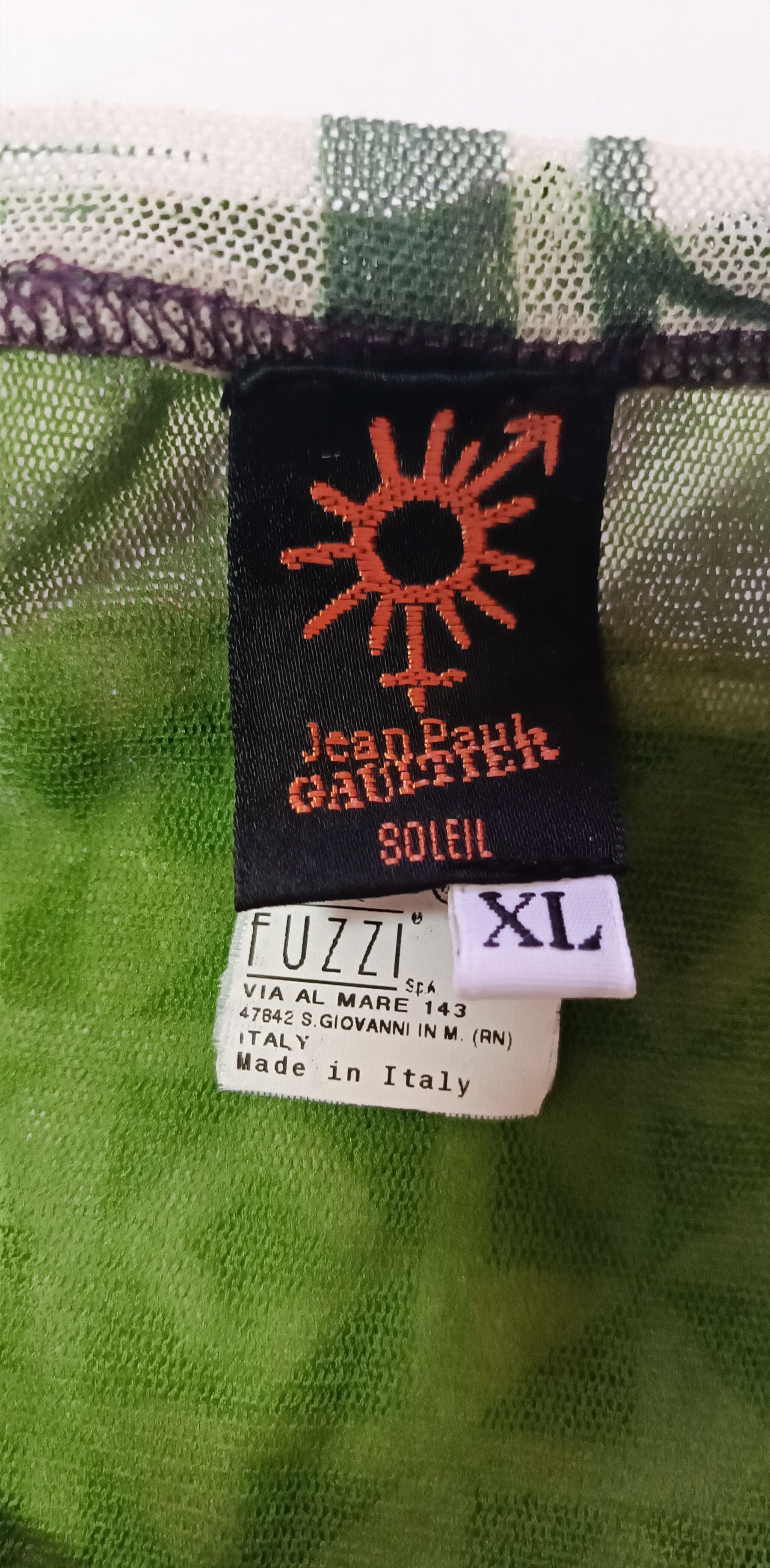Jean Paul Gaultier 2000's - Poker nylon mesh top Size US S / EU 44-46 / 1 - 6 Thumbnail