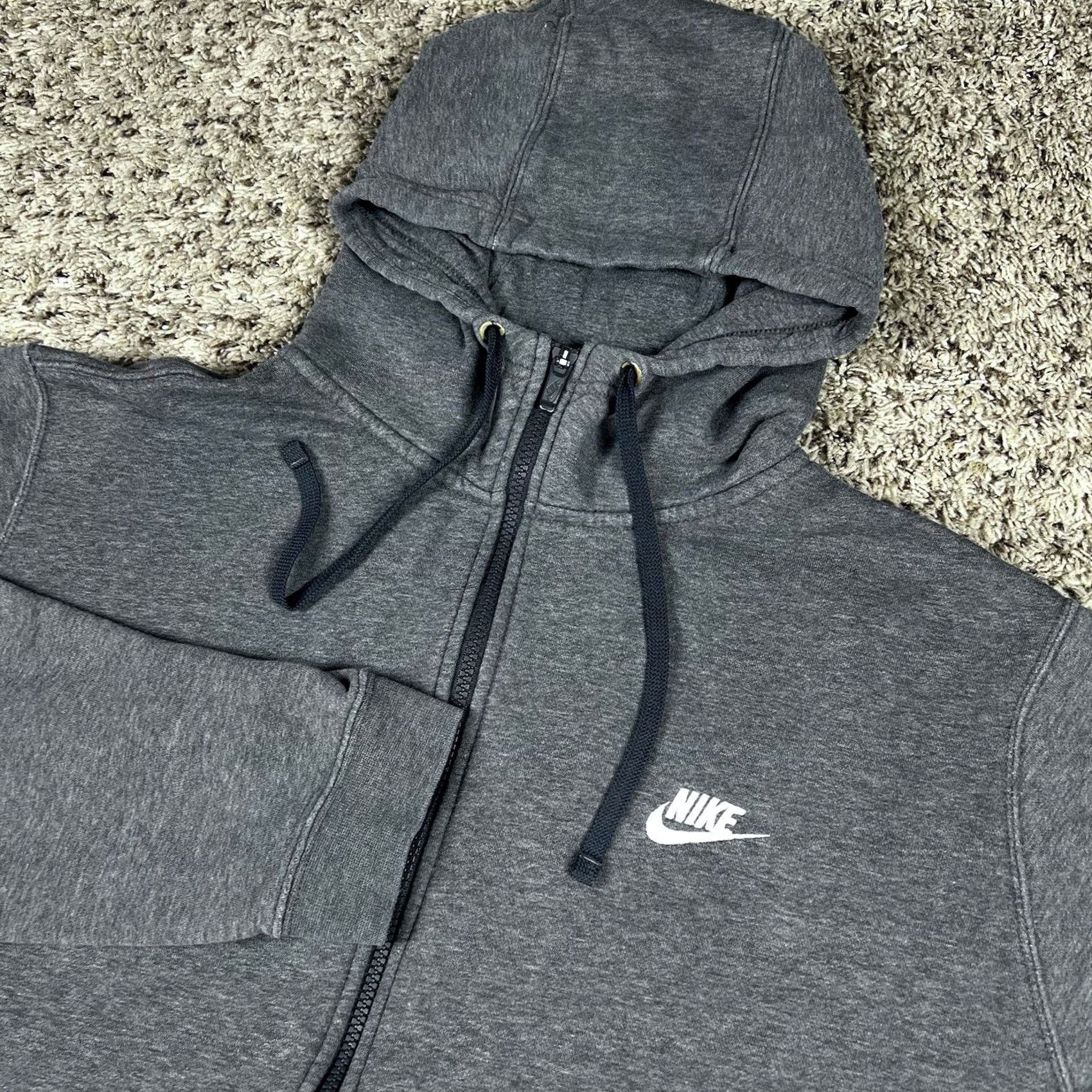 Nike Nike Hoodie Full Zip Gray 2XL Men Classic Outdoor Activewear Swoosh Size US XXL / EU 58 / 5 - 4 Thumbnail