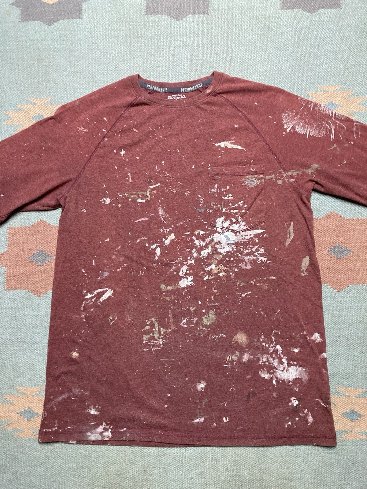 Dickies Dickies pocket t shirt temp IQ paint splatter maroon M Size US M / EU 48-50 / 2 - 4 Thumbnail