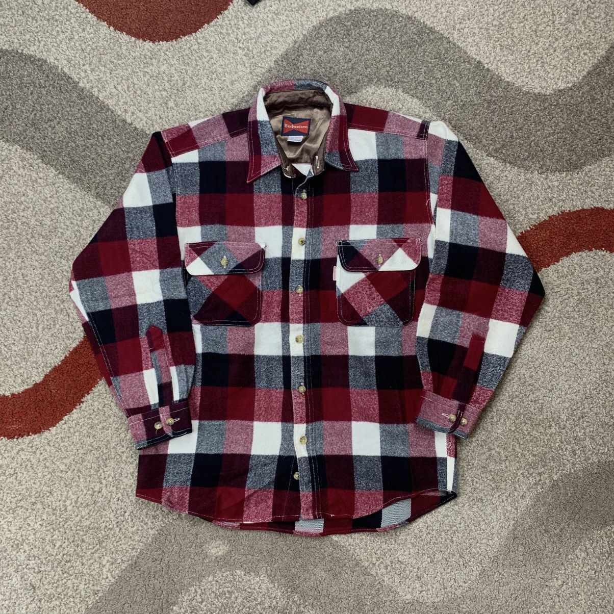 Budweiser Budweiser Flannel shirt vintage Size US M / EU 48-50 / 2 - 1 Thumbnail