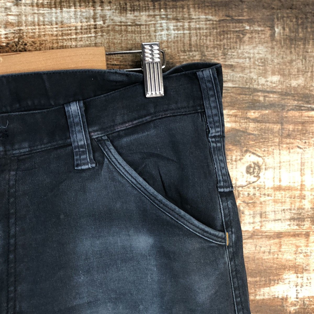 Japanese Brand DLL Gladiotor Dark Blue Cargo Multipocket Pants #C144 Size US 34 / EU 50 - 8 Thumbnail