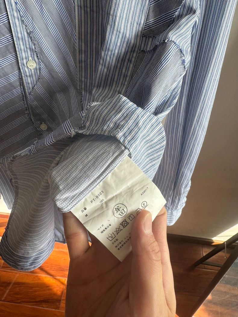Comme des Garcons Comme Des Garcons Patchwork striped shirt Size US L / EU 52-54 / 3 - 4 Thumbnail
