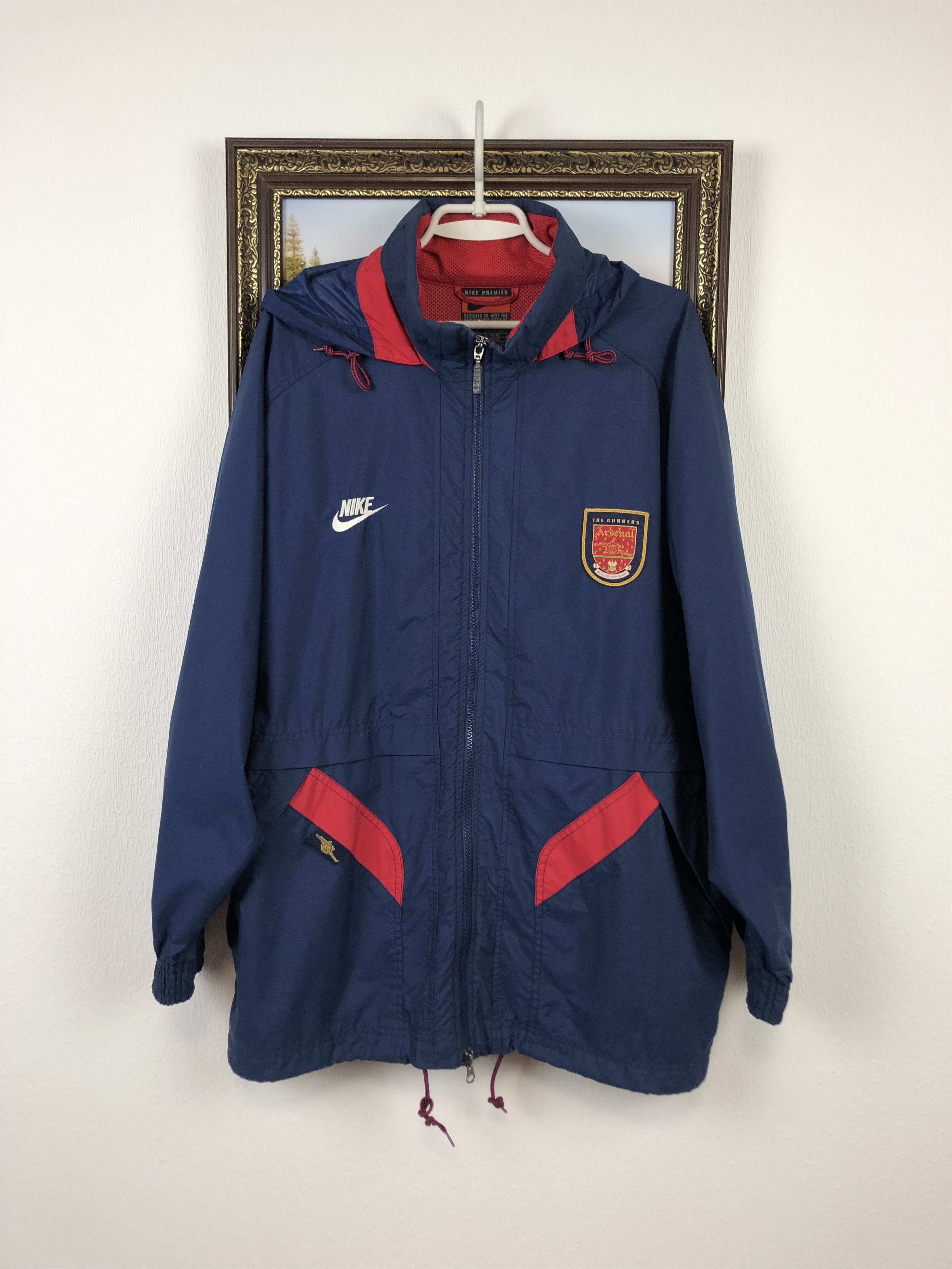 Nike × Vintage VINTAGE NIKE ARSENAL FC 1994-1996 RAIN JACKET