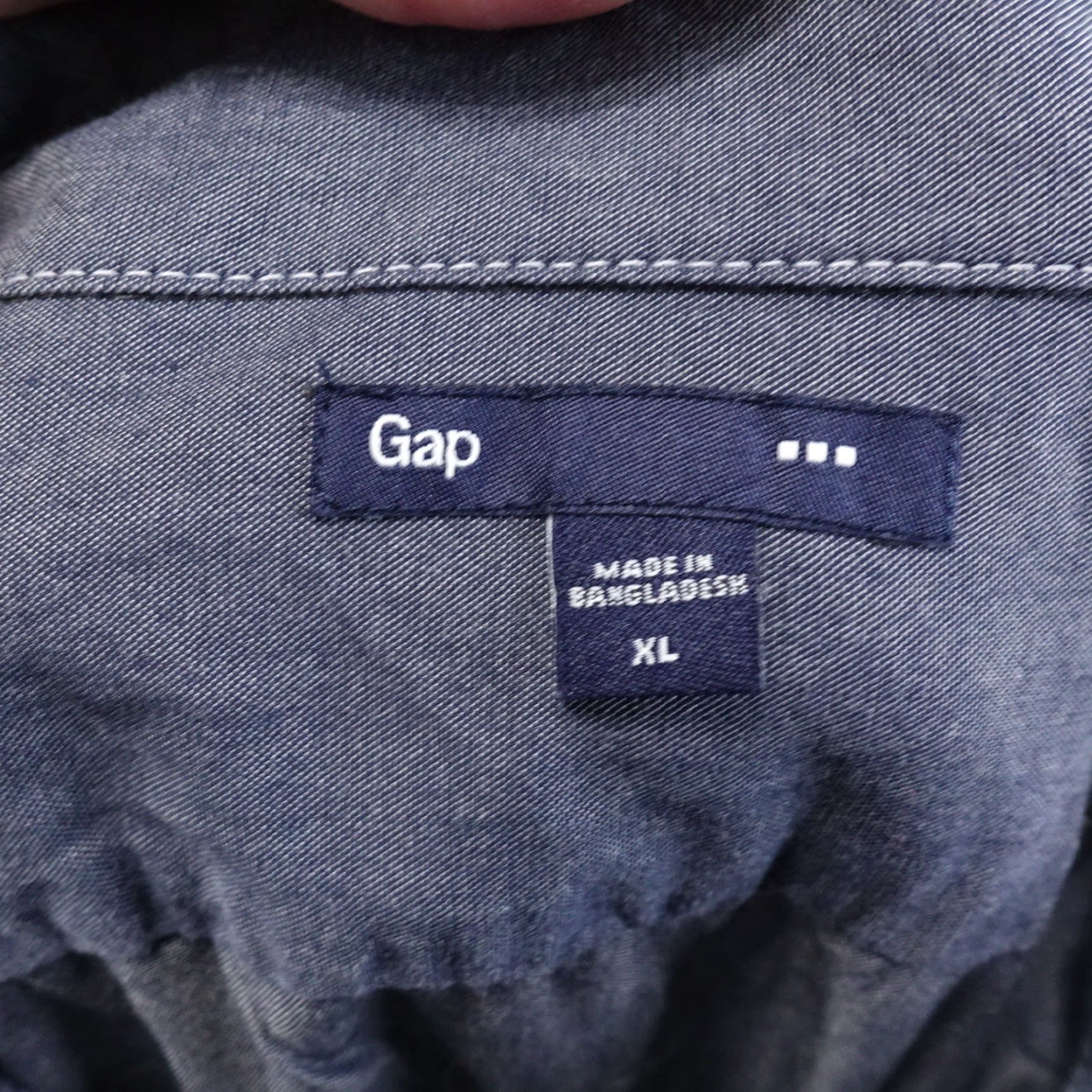 Gap VINTAGE Gap Men's Long Sleeve Button-Down Shirt XL Gray Solid Business Casual Formal Workwear Size US XL / EU 56 / 4 - 6 Thumbnail