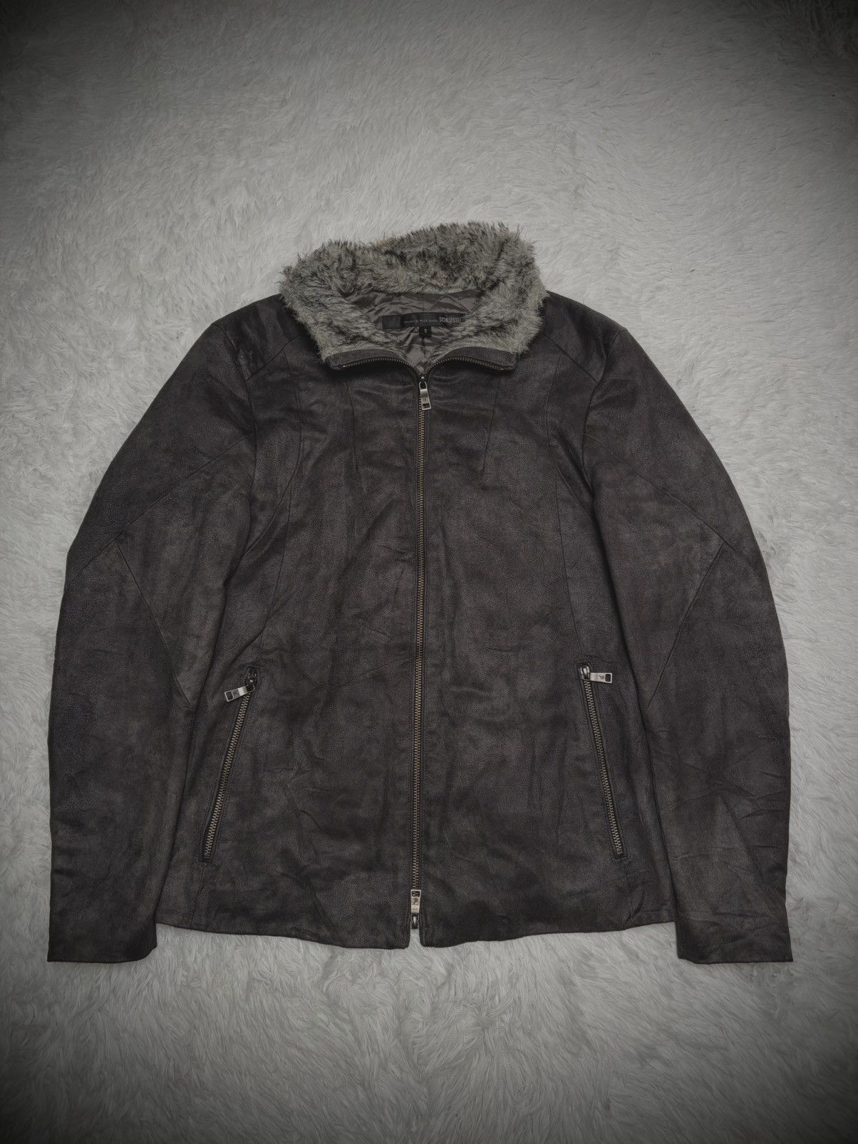 Schlussel Rare 2000s Schlussel fur suede leather jacket biker Size US M / EU 48-50 / 2 - 2 Thumbnail