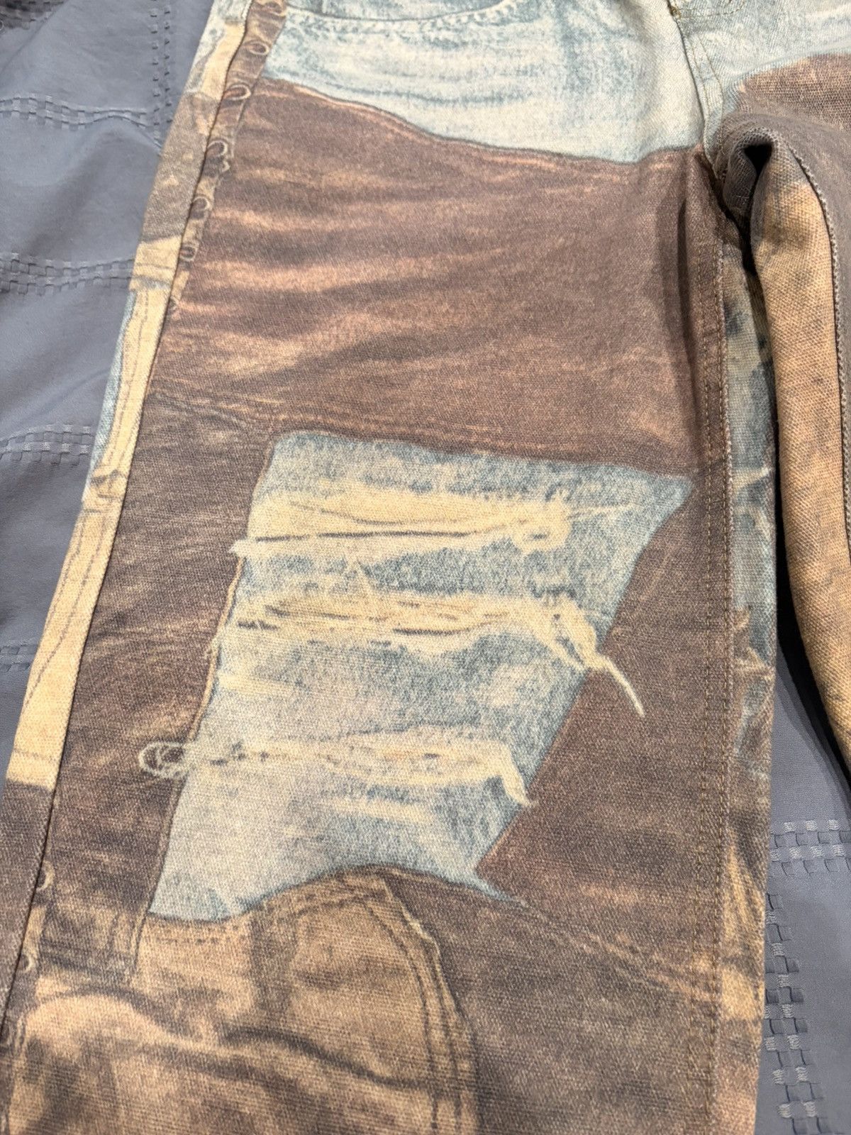 Other VINTAGE JAPANESE JEANS SUPER MADE PATCH WORK DISTRESSED Size US 30 / EU 46 - 6 Thumbnail