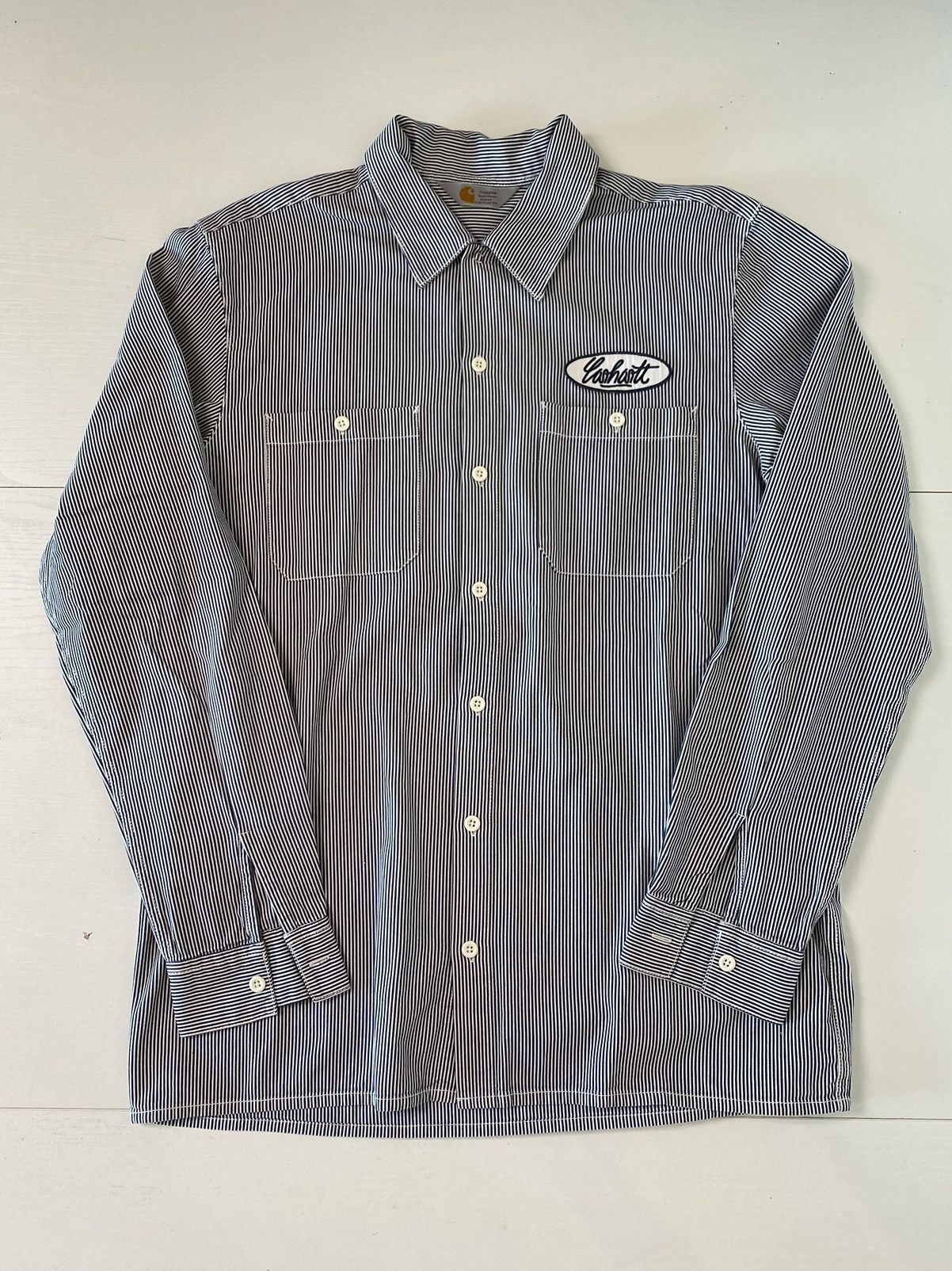 Carhartt Wip Carhartt Wip Port Striped Shirt, size XL, used Size US XL / EU 56 / 4 - 1 Thumbnail