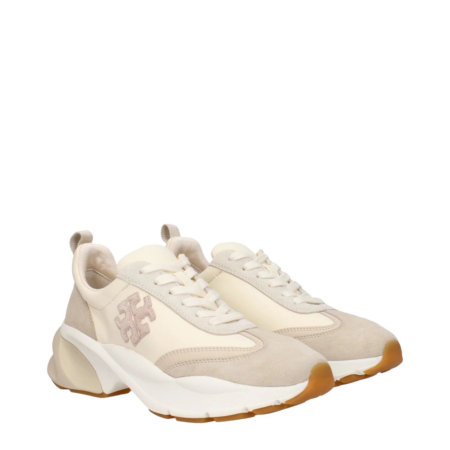 Tory Burch ob1o1e1124 Low-Top Sneakers in Beige & Cookie Size US 6.5 / IT 36.5 - 2 Thumbnail