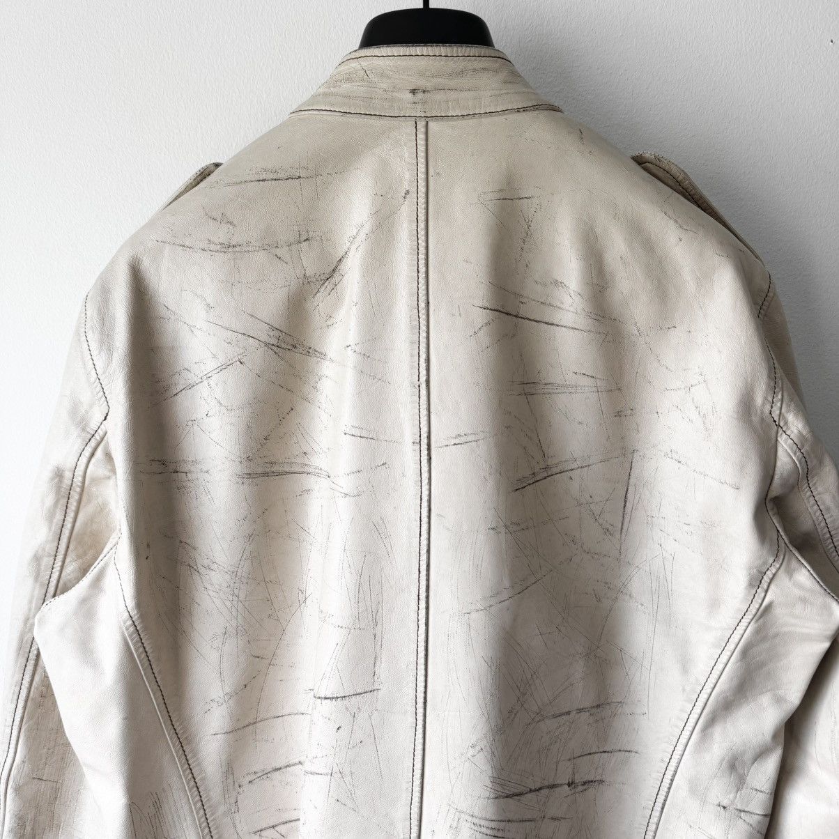 Yves Saint Laurent YSL Rive Gauche Tom Ford SS2002 M65 Military Leather Jacket Size US L / EU 52-54 / 3 - 6 Thumbnail