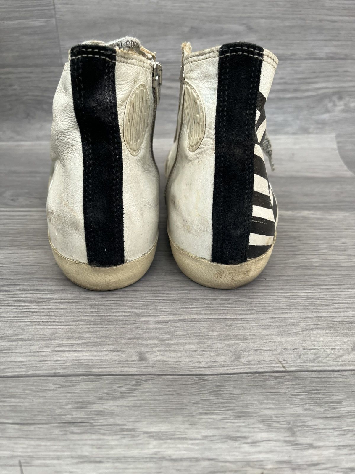 Golden Goose Golden goose Francy distressed hi top sneakers sz 41 Size US 8 / EU 41 - 6 Thumbnail