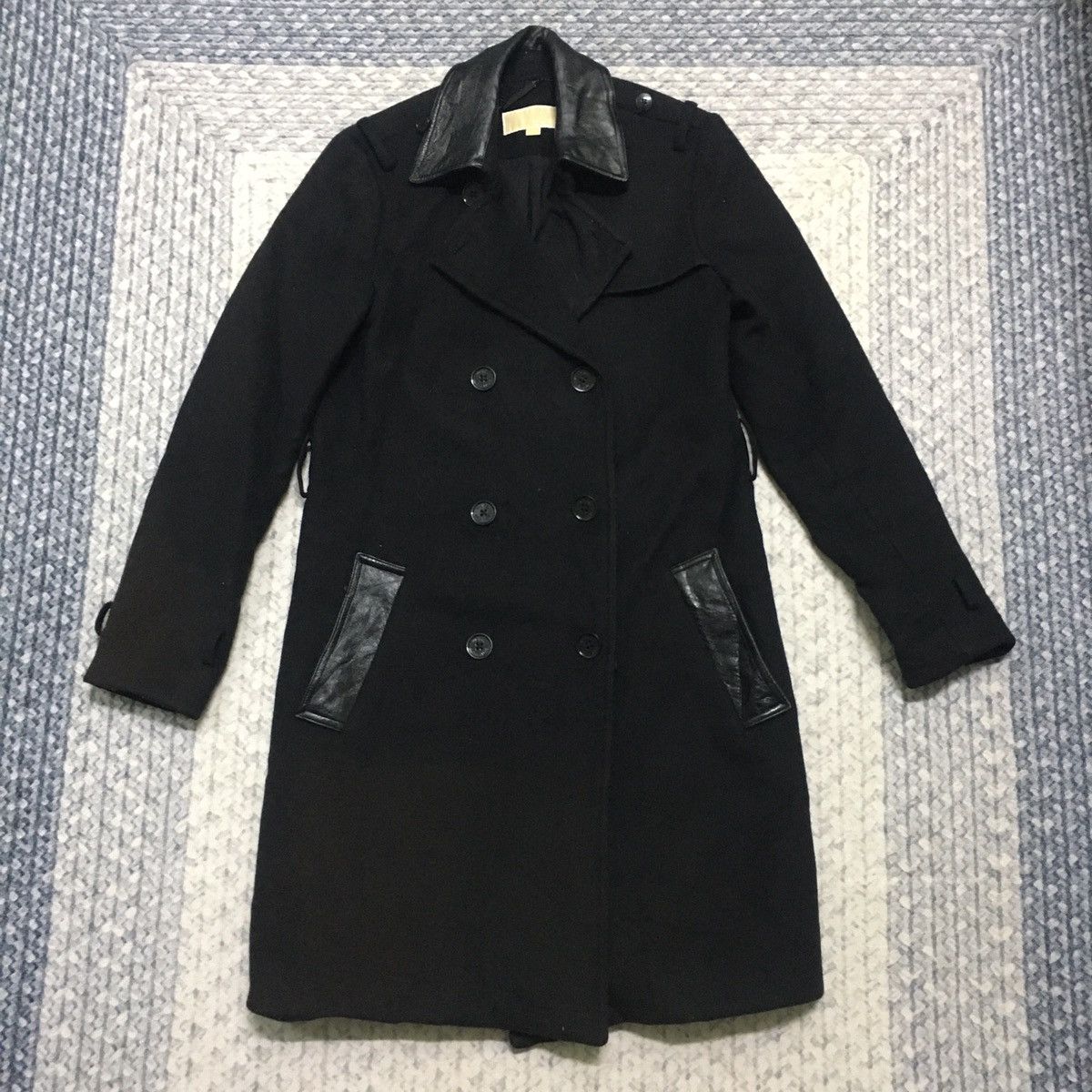 Designer × Japanese Brand × Michael Kors Sunfaded Michael by Michael Kors Wool Trench Coat Size US XS / EU 42 / 0 - 2 Thumbnail