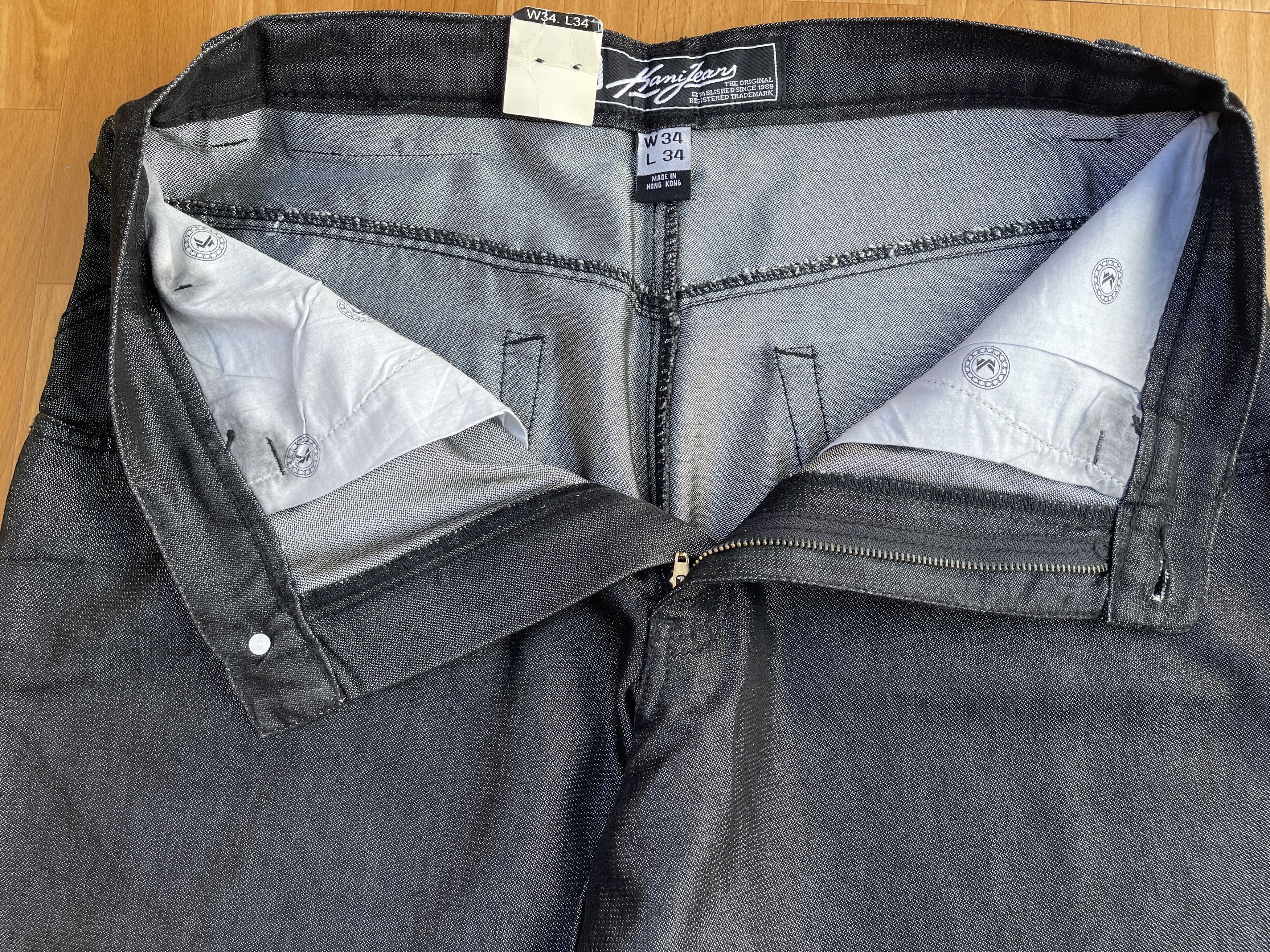 Karl Kani KARL KANI jeans shiny vintage baggy jeans silver metallic 34 Size US 34 / EU 50 - 12 Thumbnail