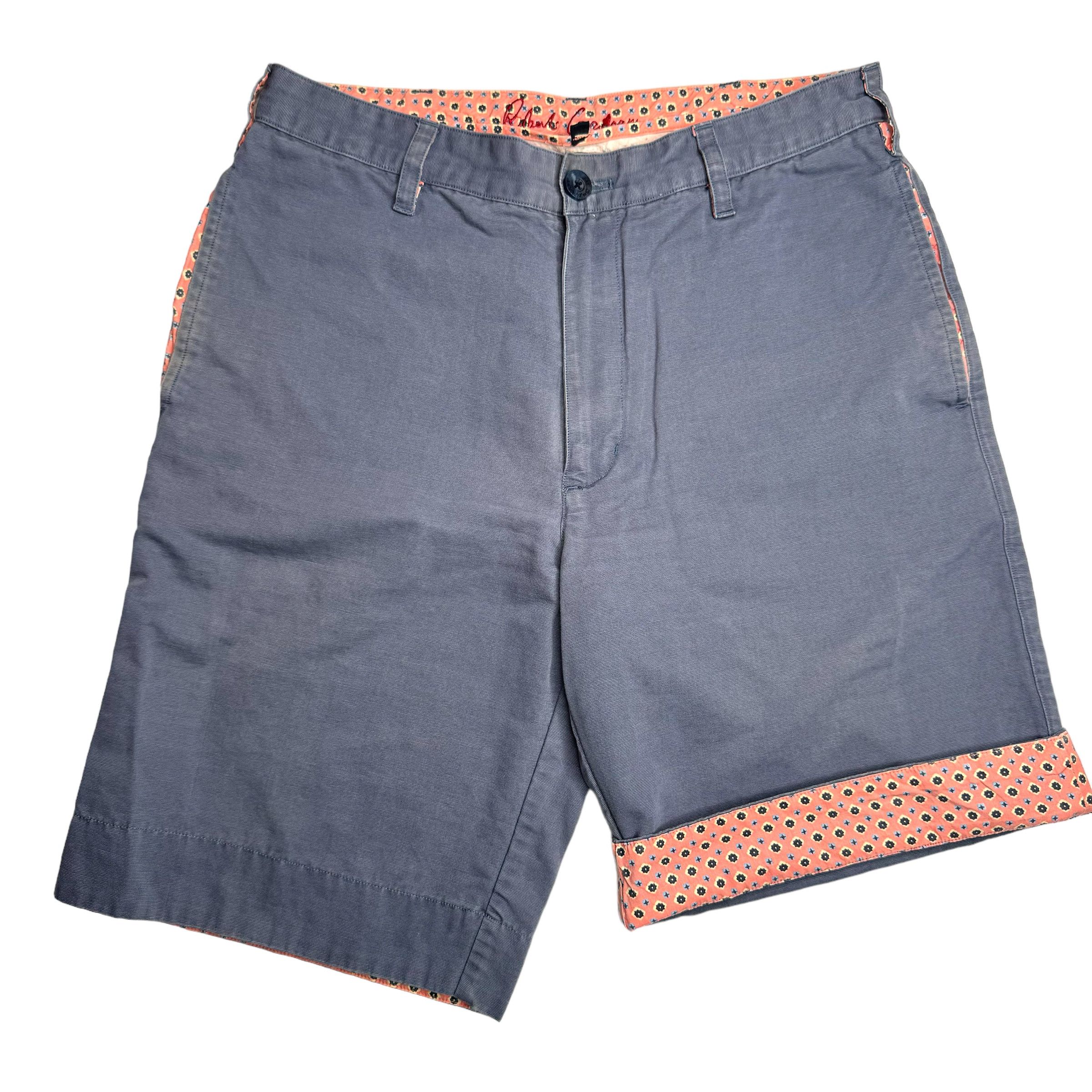 Robert Graham Robert Graham Flat Front Chino Shorts Pink Flip Cuff Size US 30 / EU 46 - 1 Thumbnail