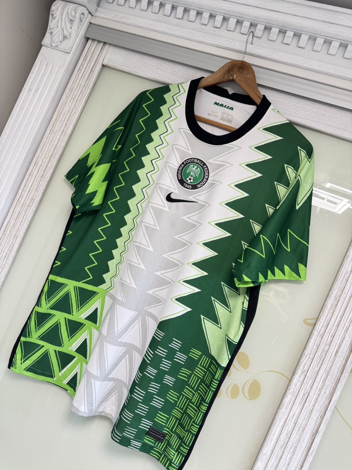Nike Nigeria 2020-2021 Home Soccer Jersey Football Shirt Kit Size US XL / EU 56 / 4 - 3 Thumbnail