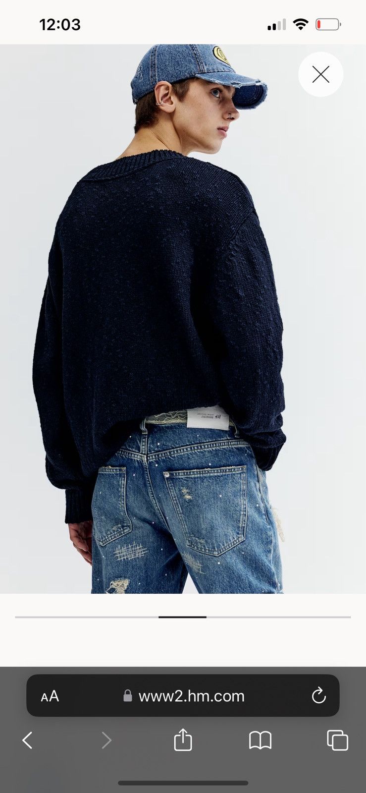 Ev Bravado × H&M Ev bravado H&M straight relaxed jeans size 32 Size US 32 / EU 48 - 4 Thumbnail