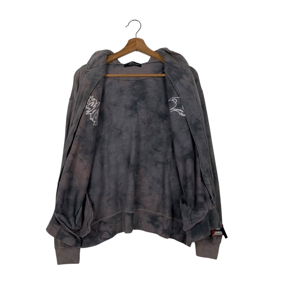 Japanese Brand DONGER On Right Course Acid Wash Zipper Hoodies #2052-C89 Size US S / EU 44-46 / 1 - 12 Thumbnail