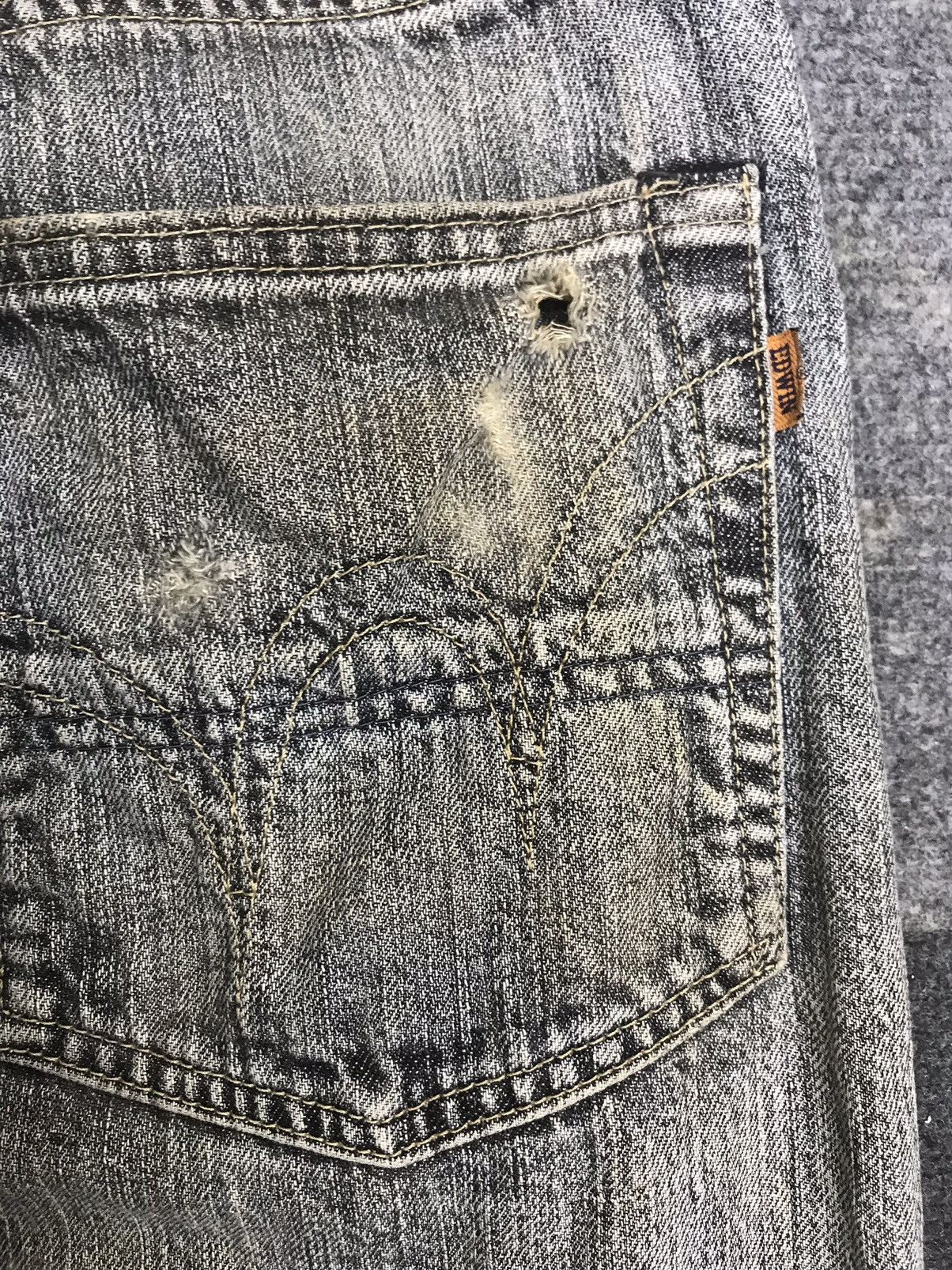 Edwin 💥90s STYLE💥VTG EDWIN 505 RUDE STYLE DIRTY DENIM F374 Size US 31 - 20 Thumbnail