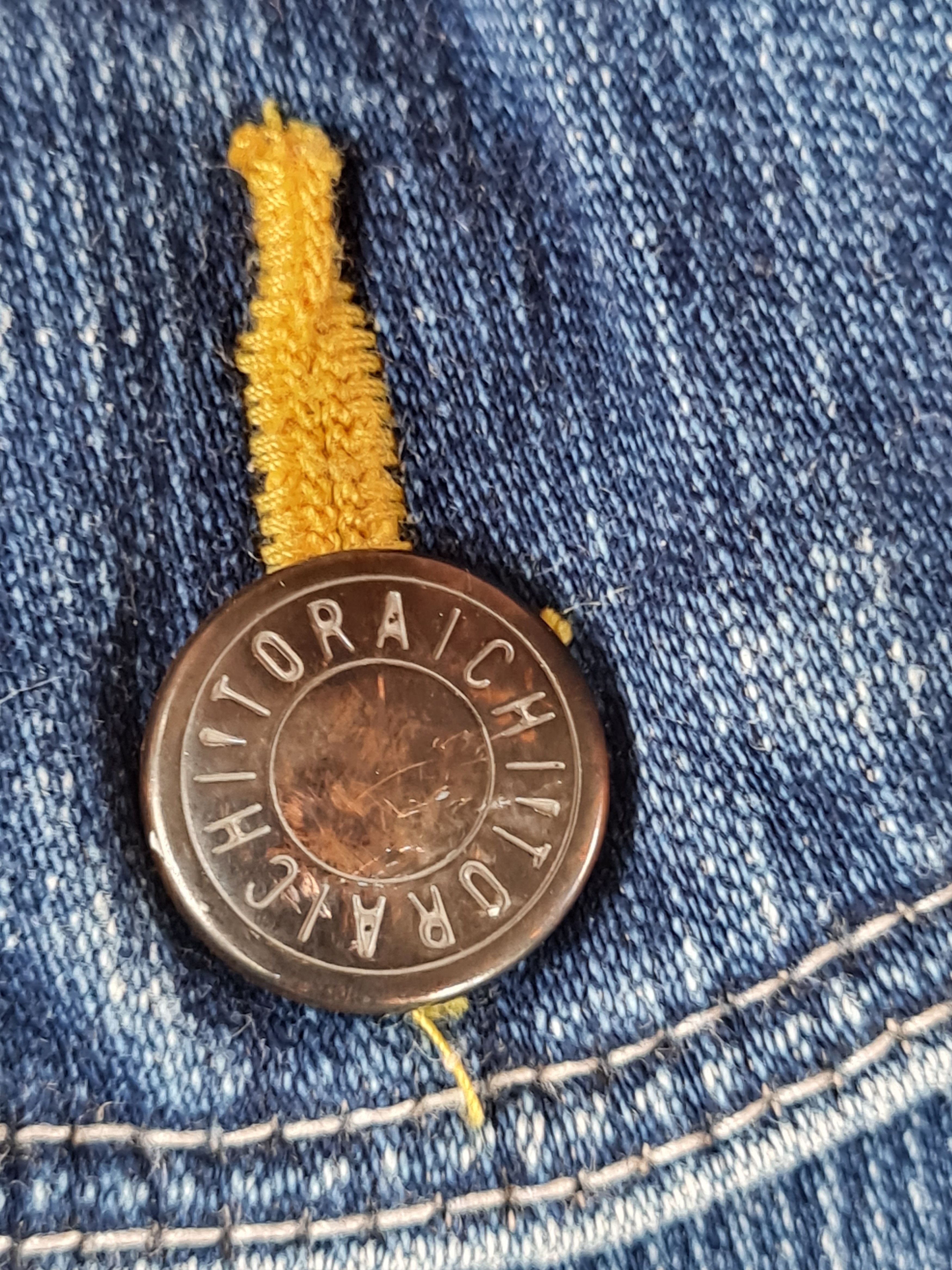 Japanese Brand × Vintage Vtg Tora Denim Jacket Blue Size US L / EU 52-54 / 3 - 11 Thumbnail