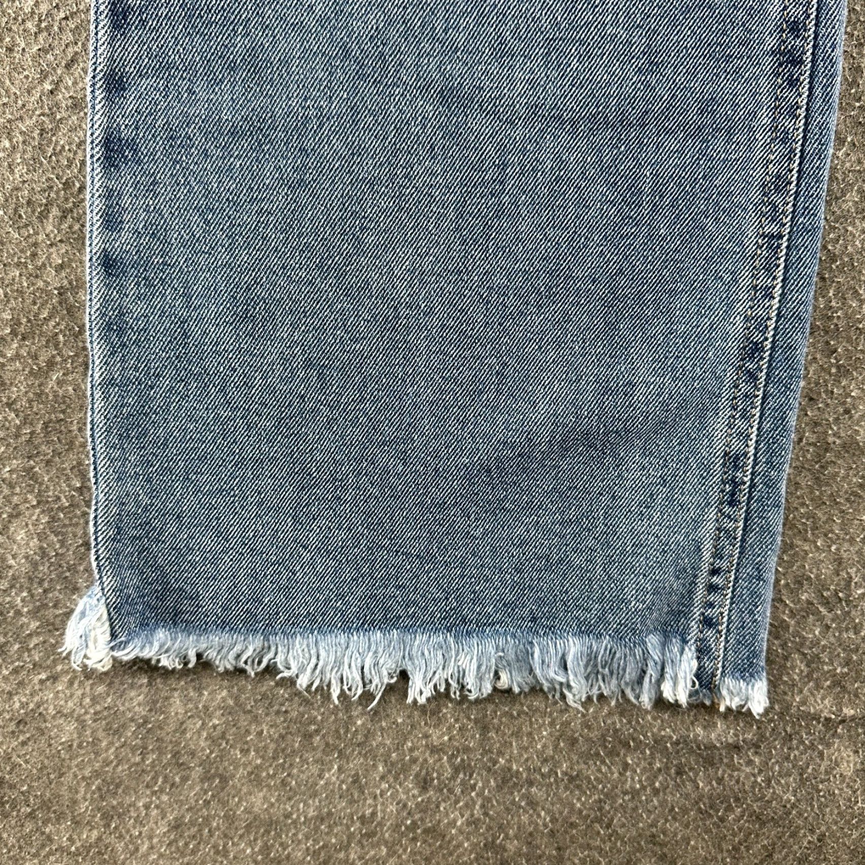 Denime VINTAGE Happily Grey Overalls Womens 3 Blue Denim Flare 70s Hippie Retro One-Piece Size 3 Size 26" / US 2 / IT 38 - 6 Thumbnail