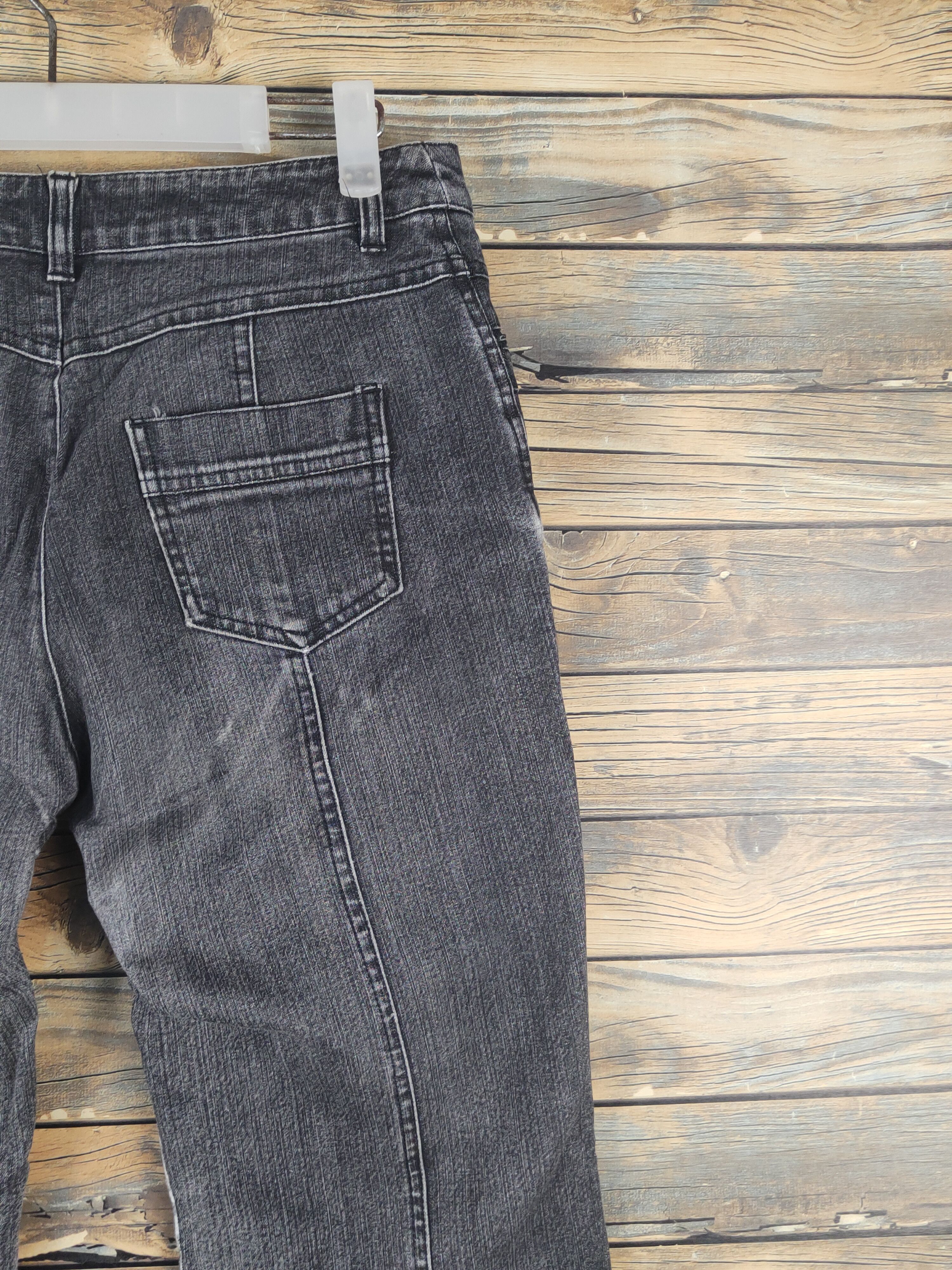 Japanese Brand Green Eye Black Distressed Ripped denim Jeans #W1607 Size 27" / US 4 / IT 40 - 11 Thumbnail