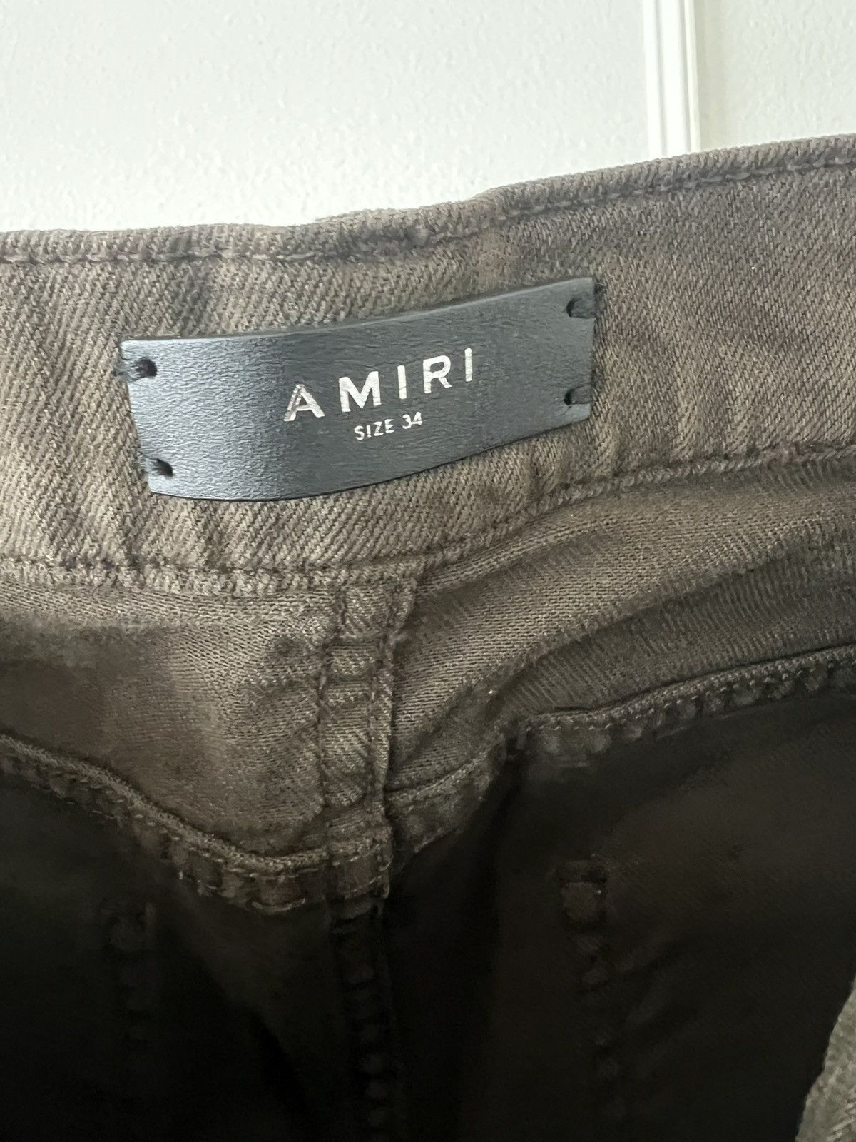 Amiri × Vintage Original Amiri, dark olive green Size US 34 / EU 50 - 4 Thumbnail