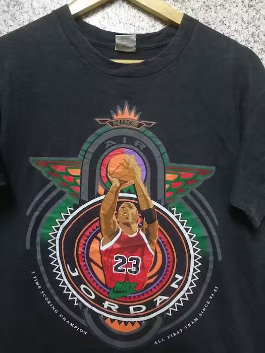 Nike × Vintage 80S Nike Jordan First Team 84-85 Sun faded Vintage tshirts M Size US M / EU 48-50 / 2 - 3 Thumbnail