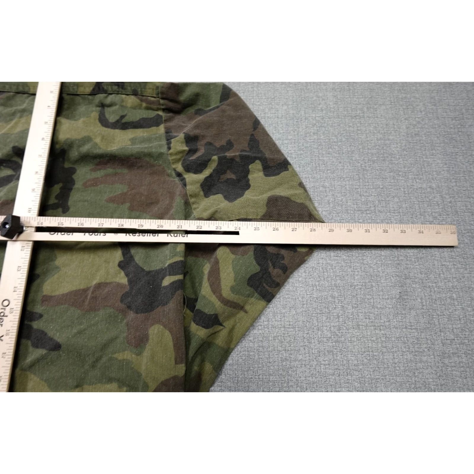 Vintage VINTAGE Camo Shirt Mens Large Brown Woodland Hunting Gung Ho Burk Military Canvas Cotton Button-Up Long Sleeve USA Model: Sportsman Size US L / EU 52-54 / 3 - 6 Thumbnail