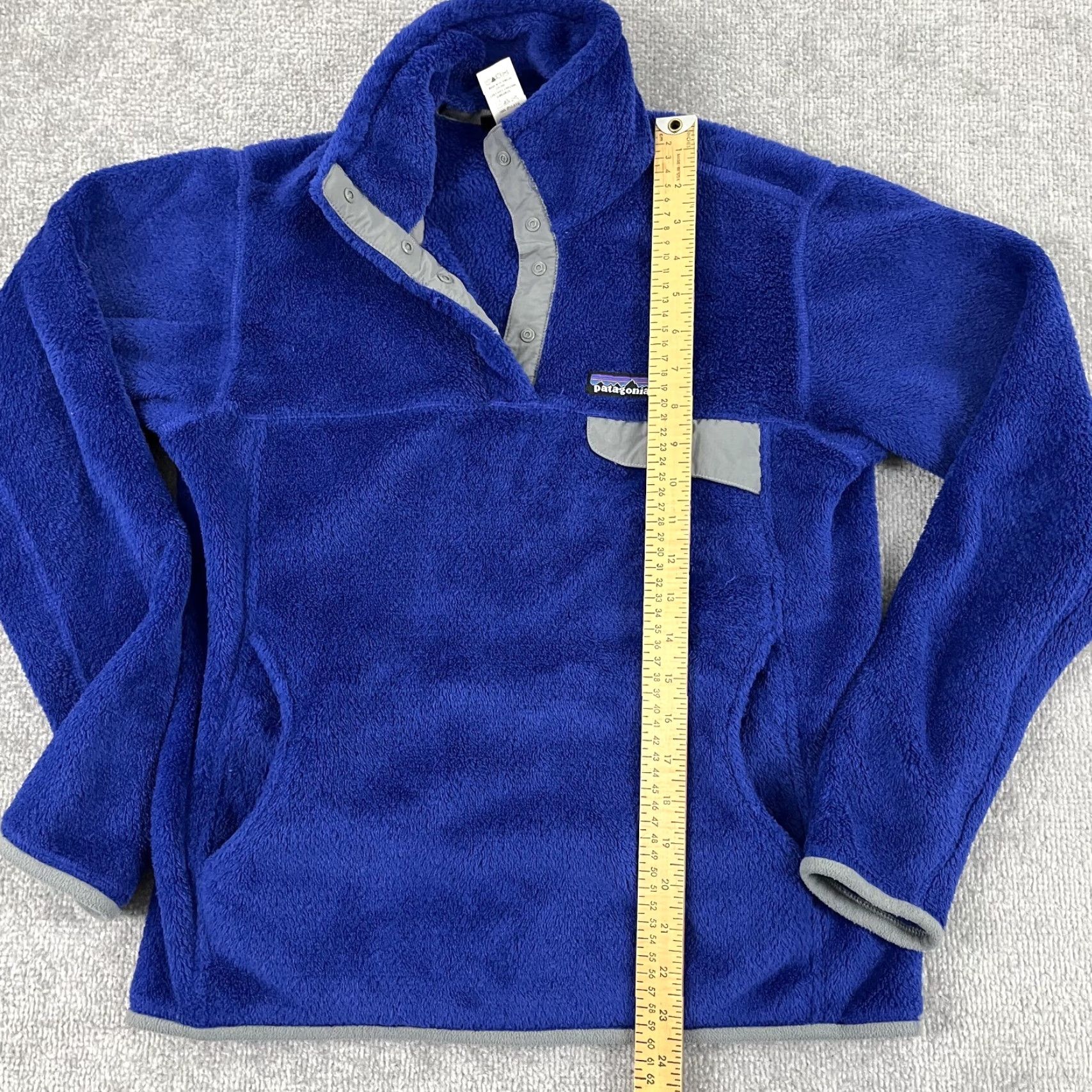Patagonia Patagonia Sweater Womens Small Blue Fuzzy Fleece ReTool Snap T Pullover Hiking Size S / US 4 / IT 40 - 4 Thumbnail