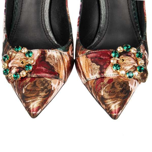 Dolce & Gabbana o1y0925 Stiletto Heel Pumps in Multicolor Size US 6 / IT 36 - 3 Thumbnail