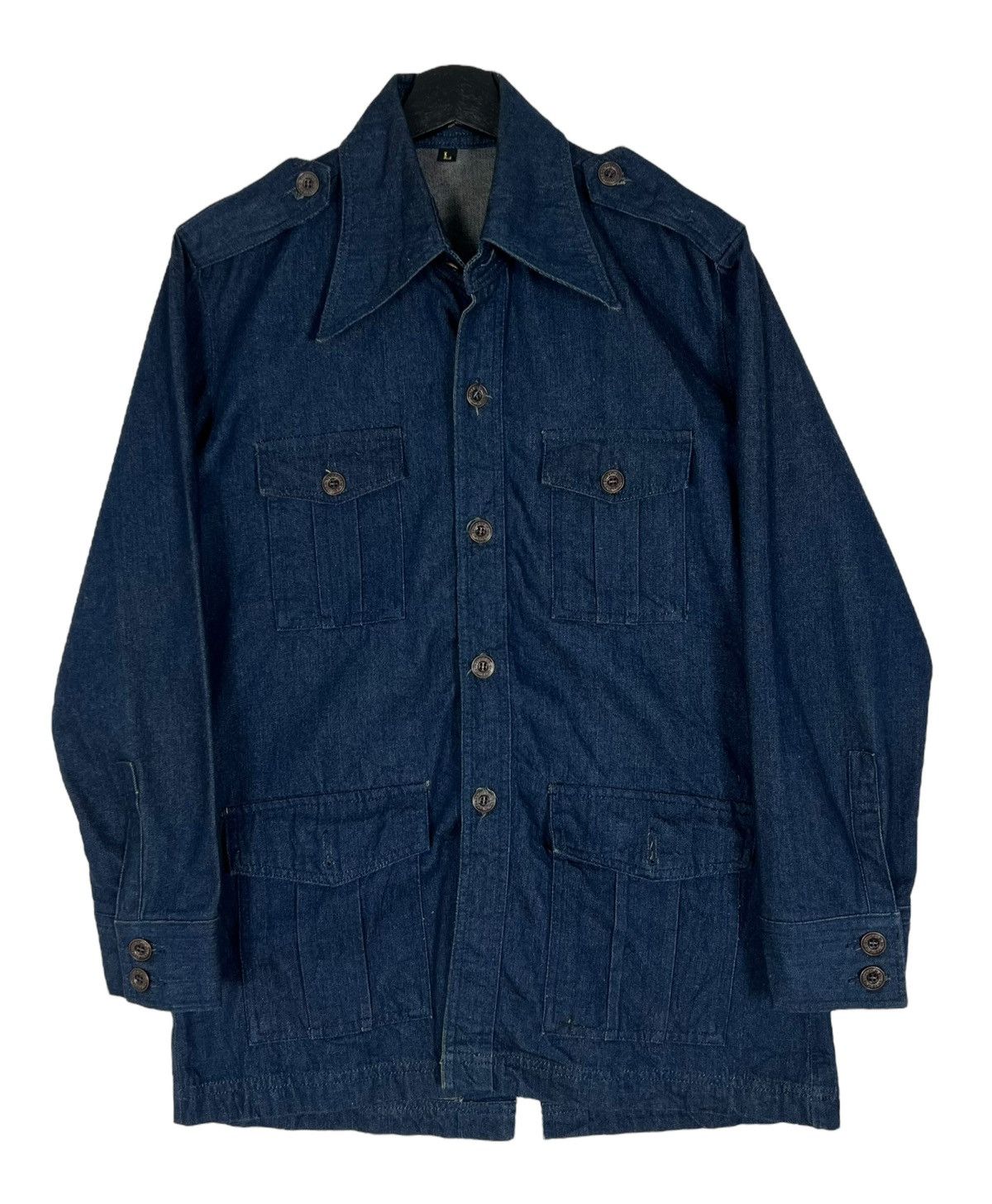 Japanese Brand 80s VICERER SELVEDGE DENIM JACKET Size US L / EU 52-54 / 3 - 1 Thumbnail