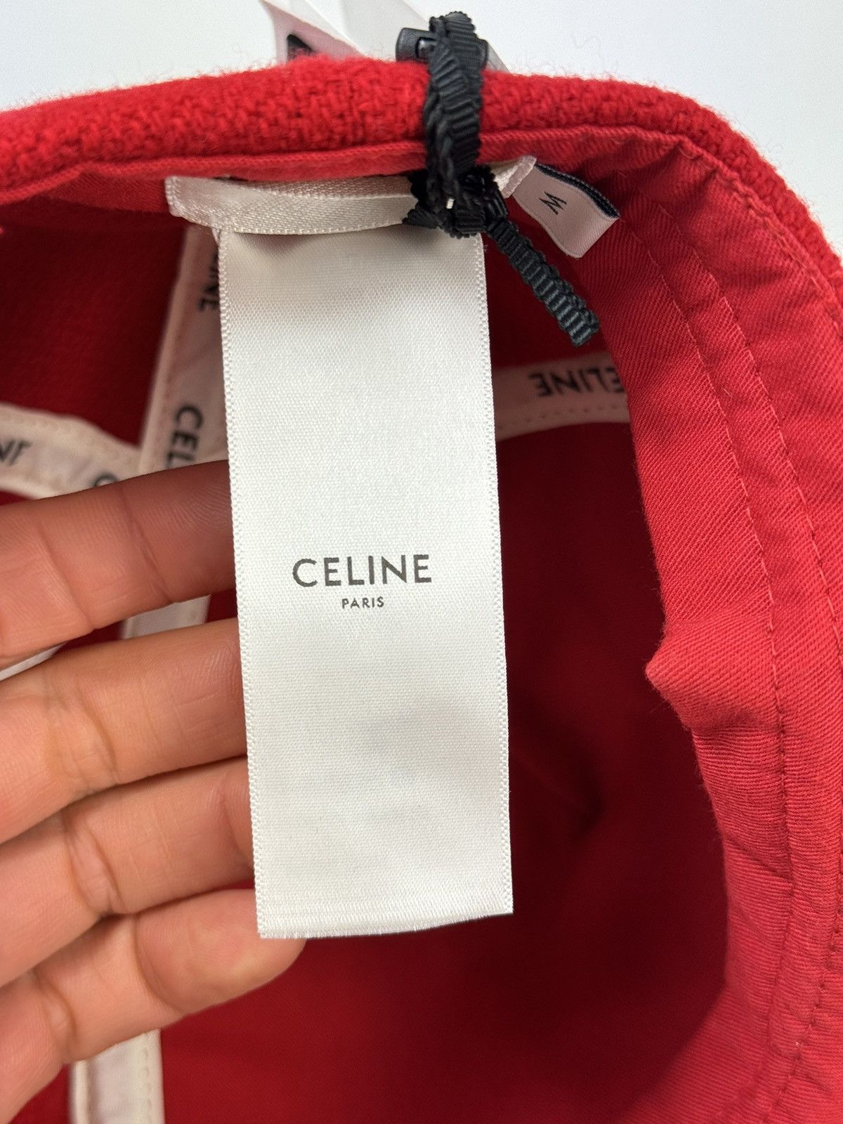 Celine CELINE CEL C BLACK FLAT PEAK CAP SIZE: M Size ONE SIZE - 11 Thumbnail