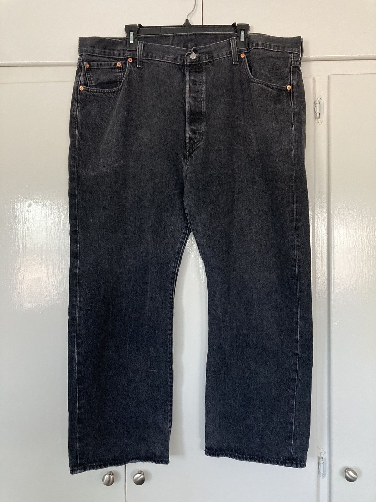 Levi's LEVI'S 501 BLACK ACID WASH DENIM JEANS RELAX BUTTON CLOSURE Size US 44 / EU 60 - 1 Thumbnail