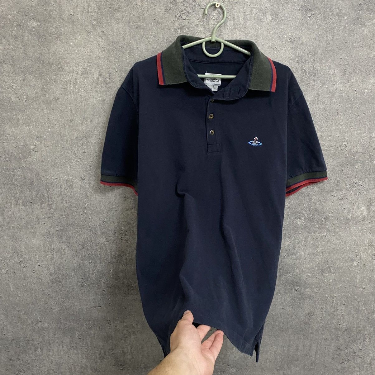 Vivienne Westwood Vivienne Westwood Polo T-Shirt Vintage Small Orb Logo Luxury Size US XL / EU 56 / 4 - 2 Thumbnail