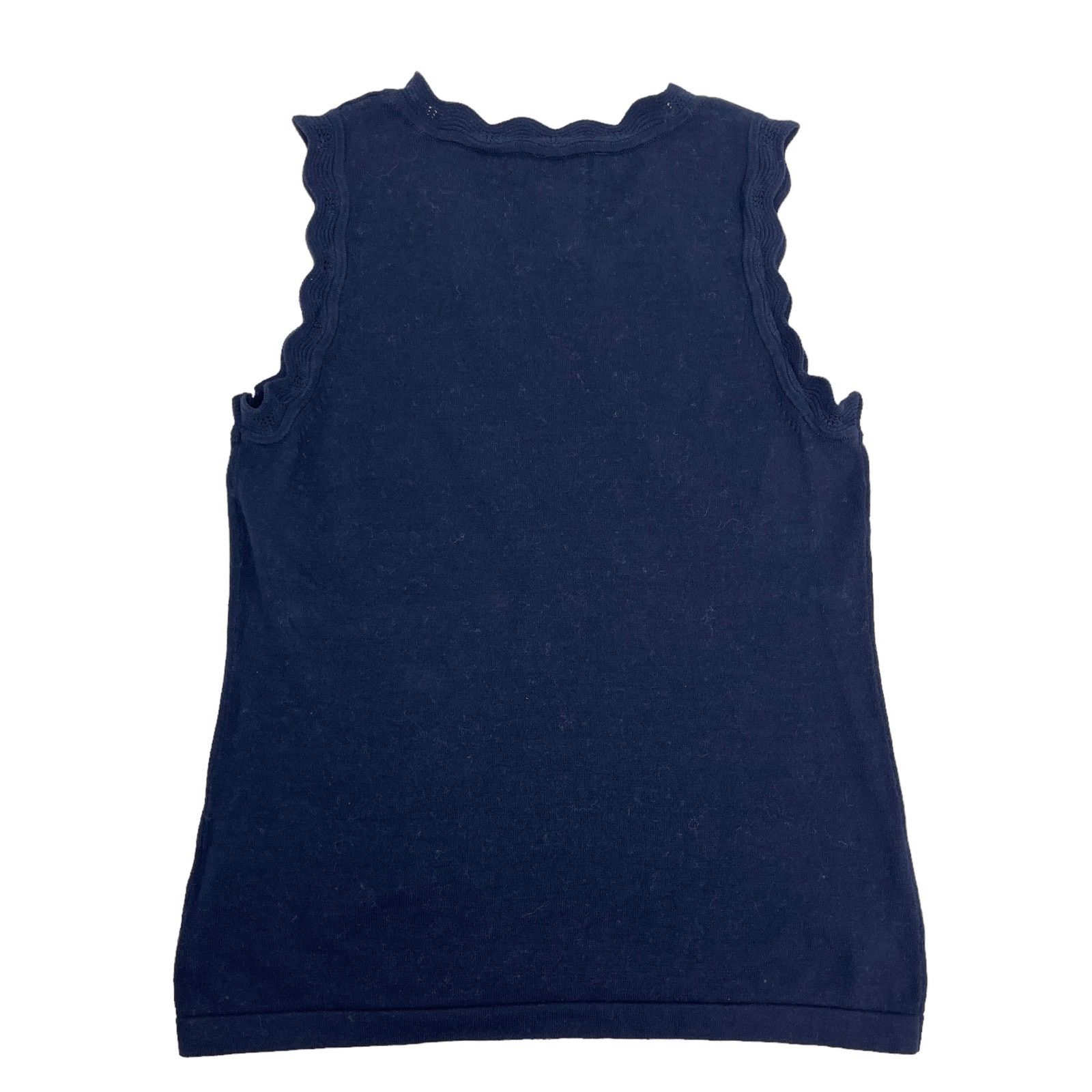 Banana Republic Banana Republic Women’s Blue Scallop Hem Tank Sweater SizeXS Size XS / US 0-2 / IT 36-38 - 6 Thumbnail