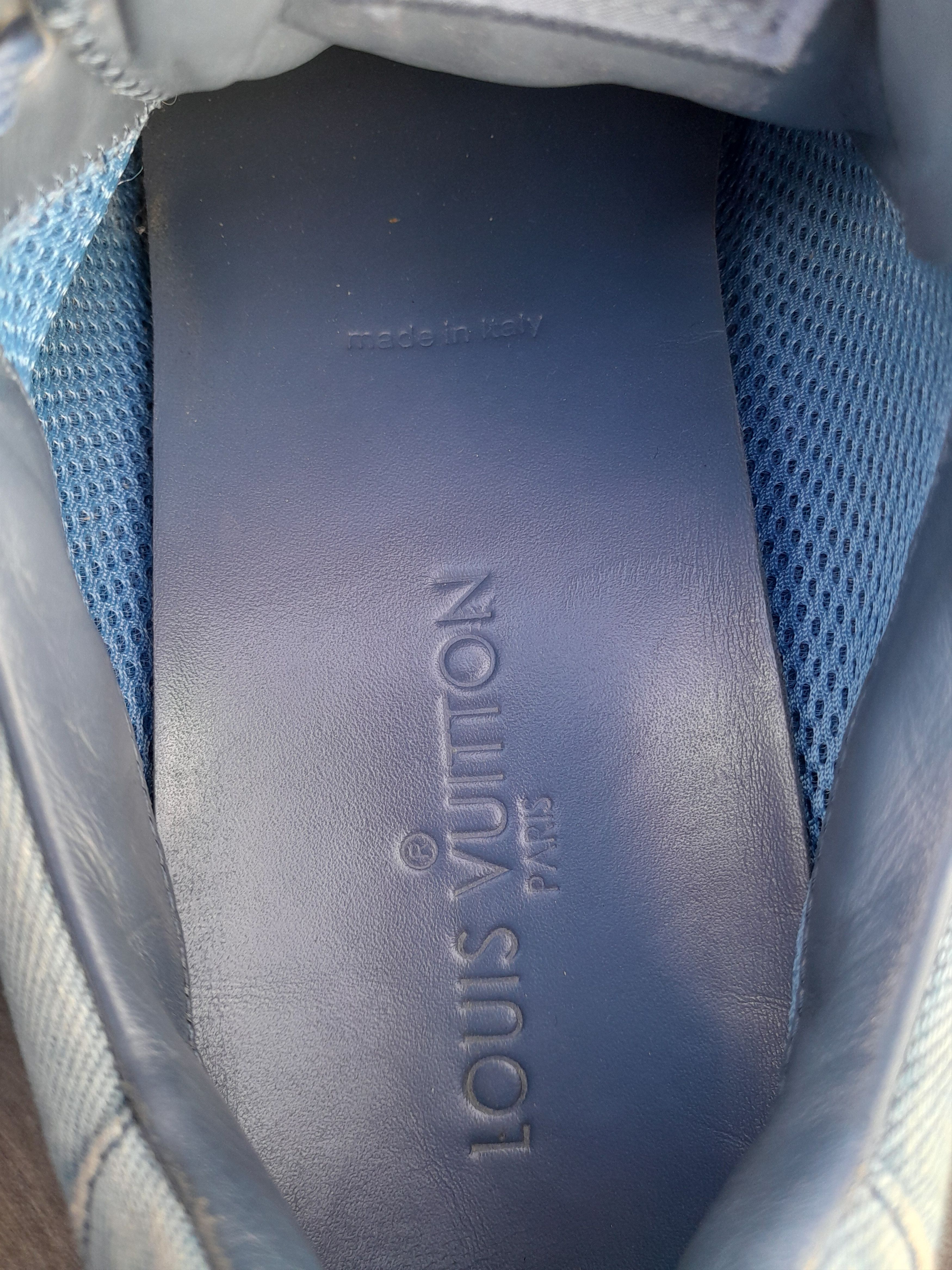 Louis Vuitton Louis Vuitton Run Away sneakers in blue denim. Size US 7.5 / EU 40-41 - 10 Thumbnail