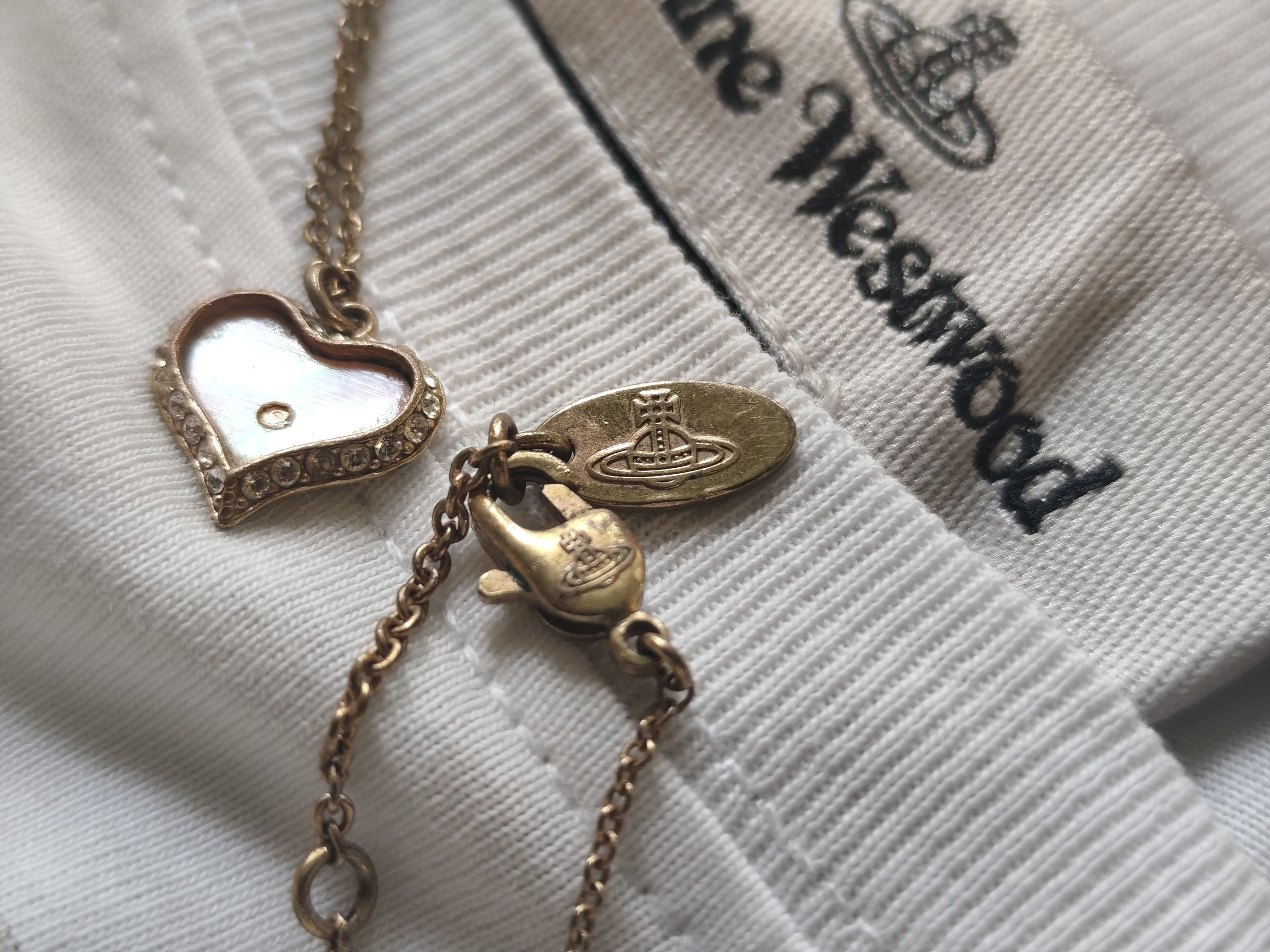 Vivienne Westwood Vivienne Westwood Petra Heart Gold/Pink Necklace Pendant Size ONE SIZE - 3 Thumbnail