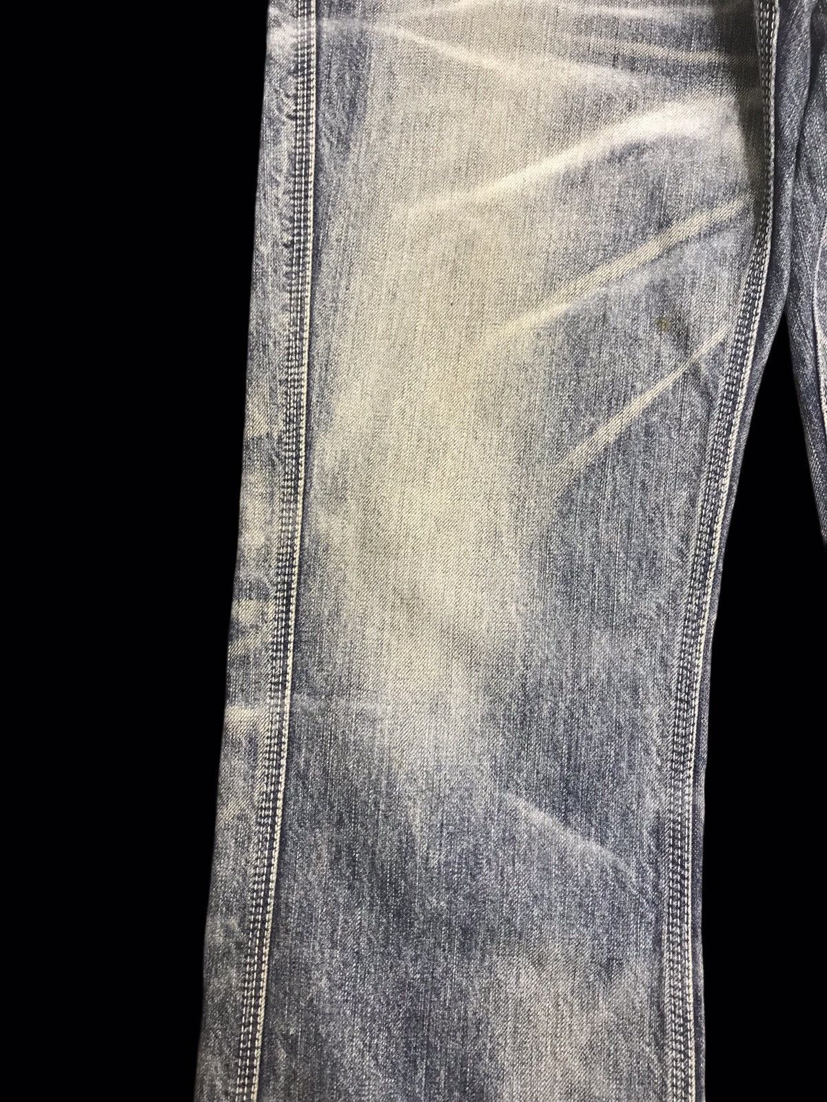 Japanese Brand 💥FLARE💥VINTAGE BLUE WAY SICK FADES FLARE DENIM F315 Size US 35 - 6 Thumbnail