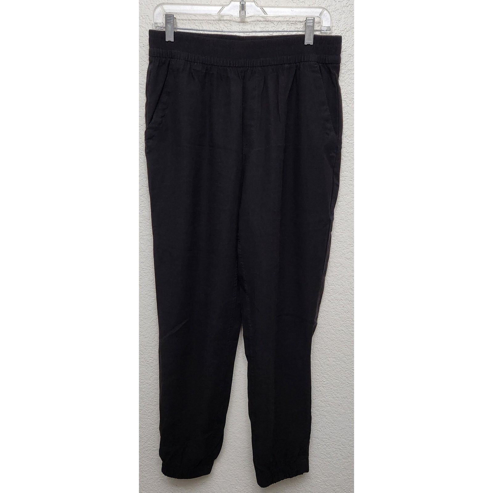 Other Old Navy Black Elastic Waist Pleated Front Pull On Pants M Size 31" - 1 Thumbnail