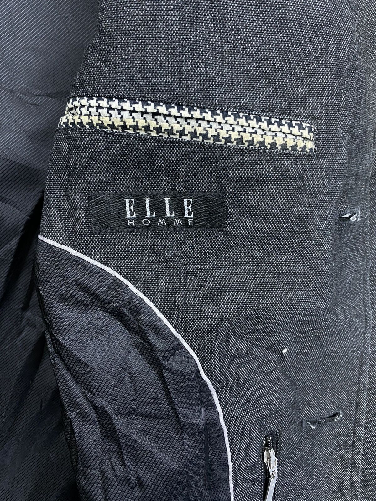 Japanese Brand Vintage Elle Homme Fullbutton Designed Blazer Coat Jacket Size US M / EU 48-50 / 2 - 9 Thumbnail