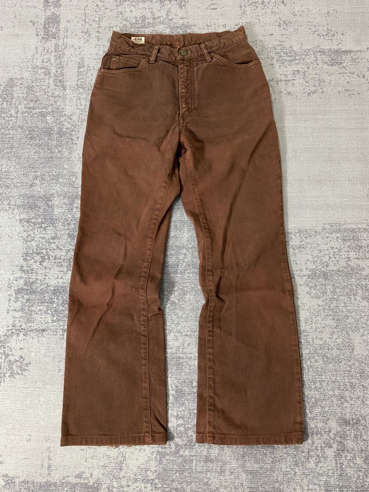 Vintage vintage lee flared brown bootcut Size US 29 - 9 Thumbnail