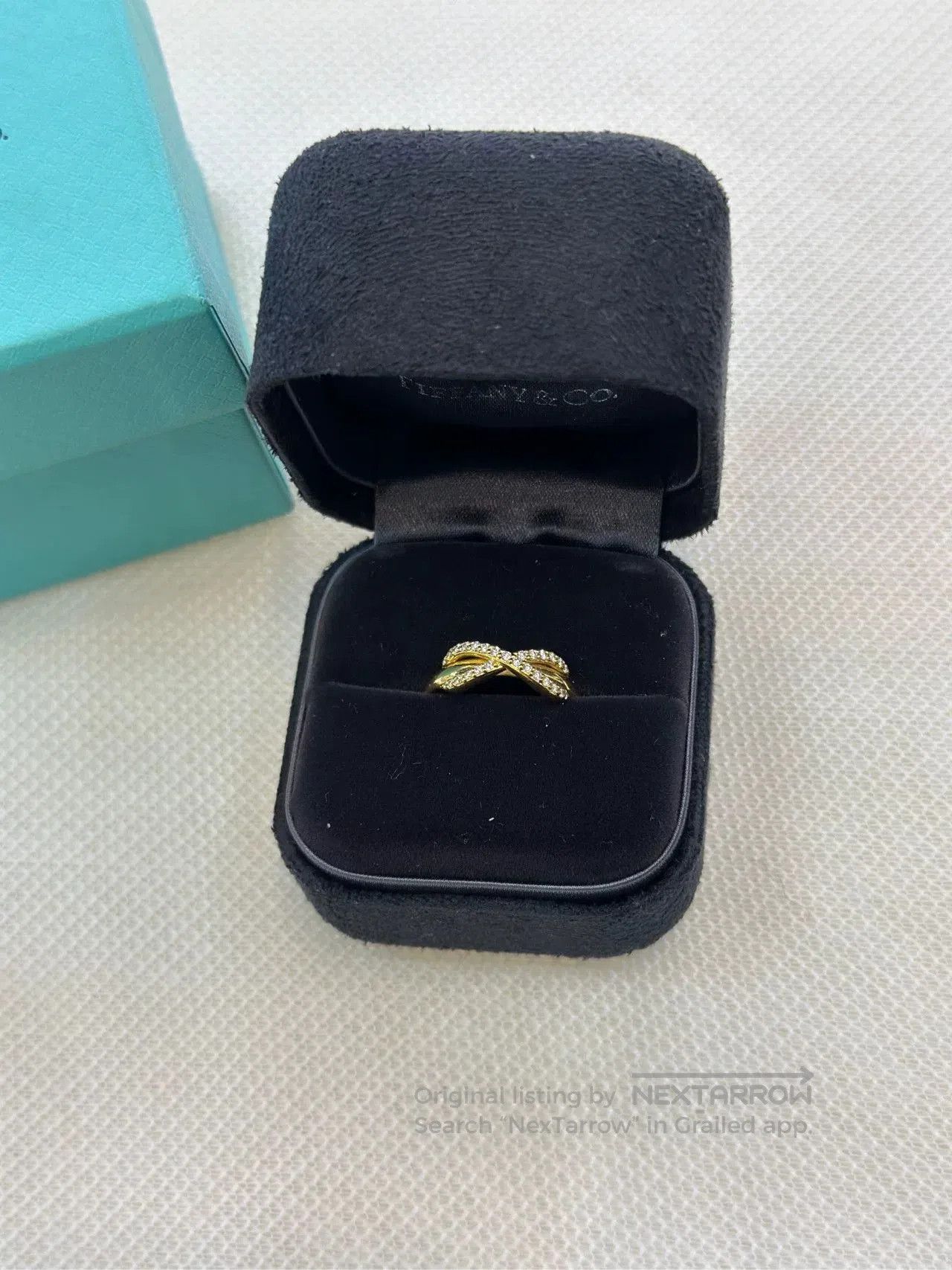 Tiffany & Co. Tiffany 18K Gold Diamond Ring Size 51. Size ONE SIZE - 2 Thumbnail
